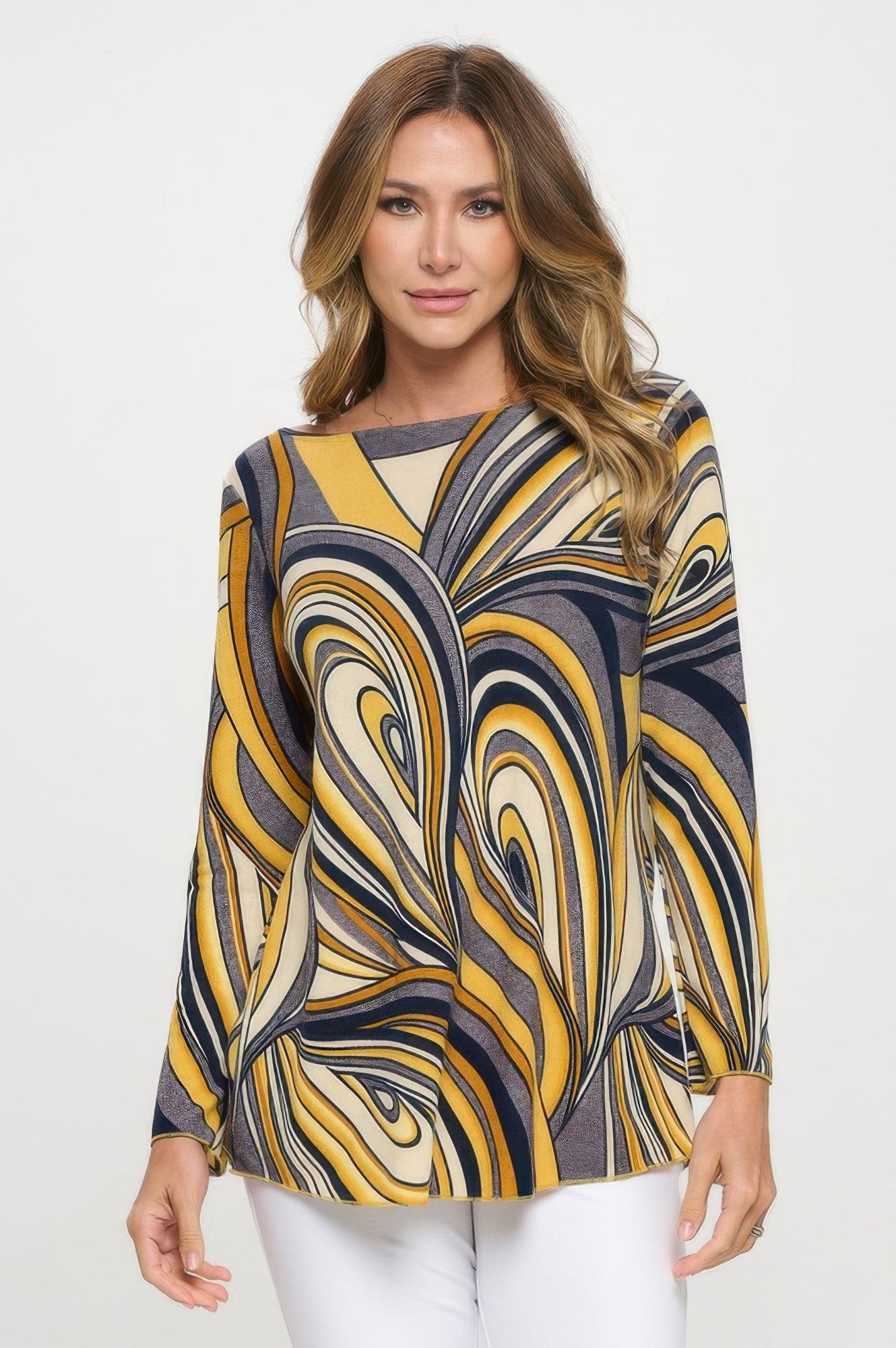 Bb Boat Neck Tunic - DressAffection