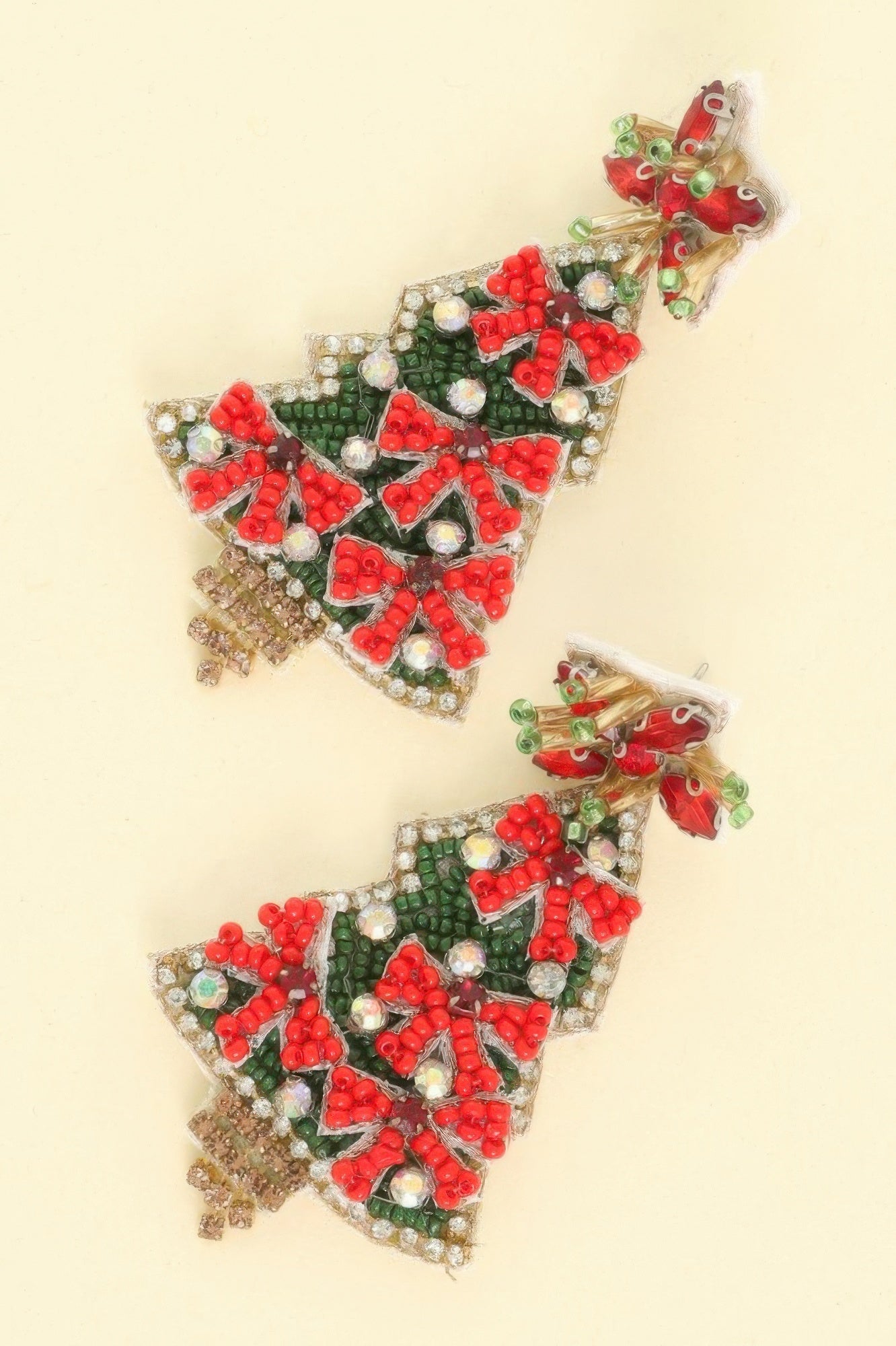 Bejeweled Christmas Tree Post Earrings - DressAffection