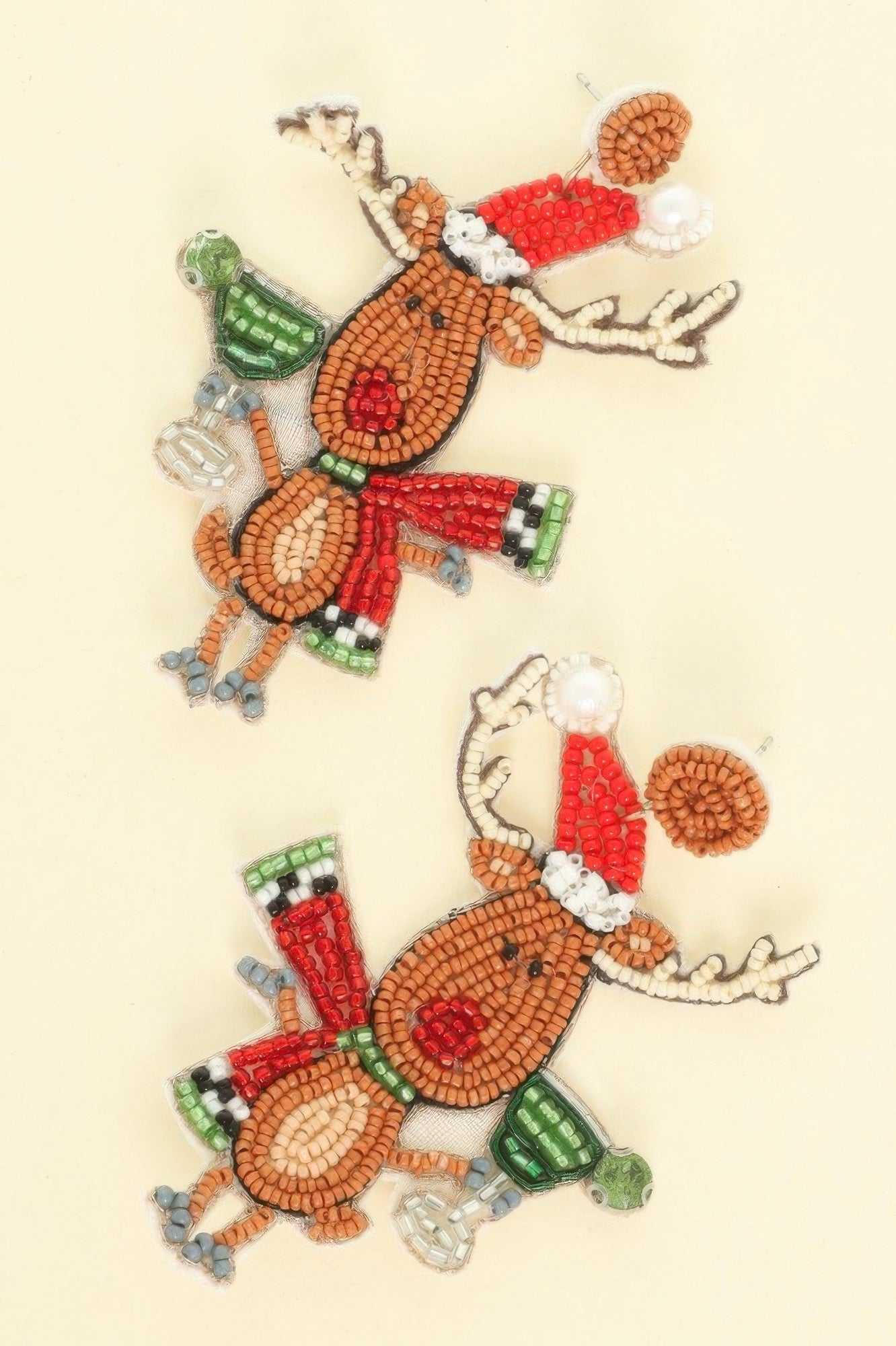 Christmas Festive Reindeer Post Earrings - DressAffection