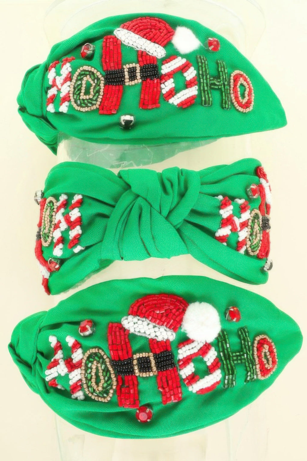 Christmas Hohoho Top Knot Headband - DressAffection