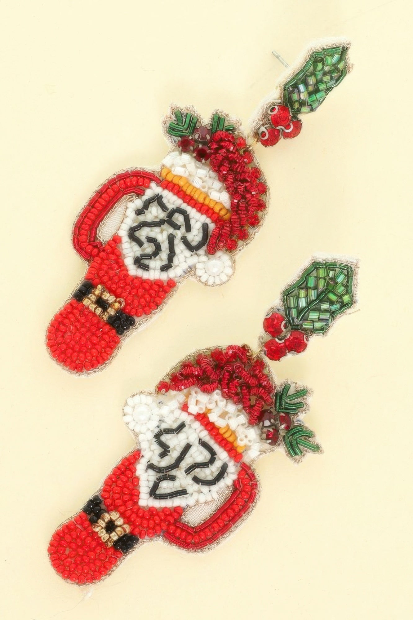 Christmas Santa's Cup Post Earrings - DressAffection