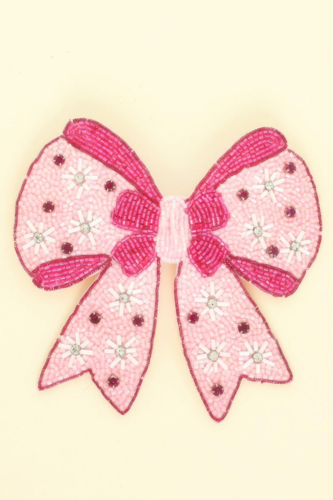 Christmas Snowflake Bow Barrette Hair Clip - DressAffection