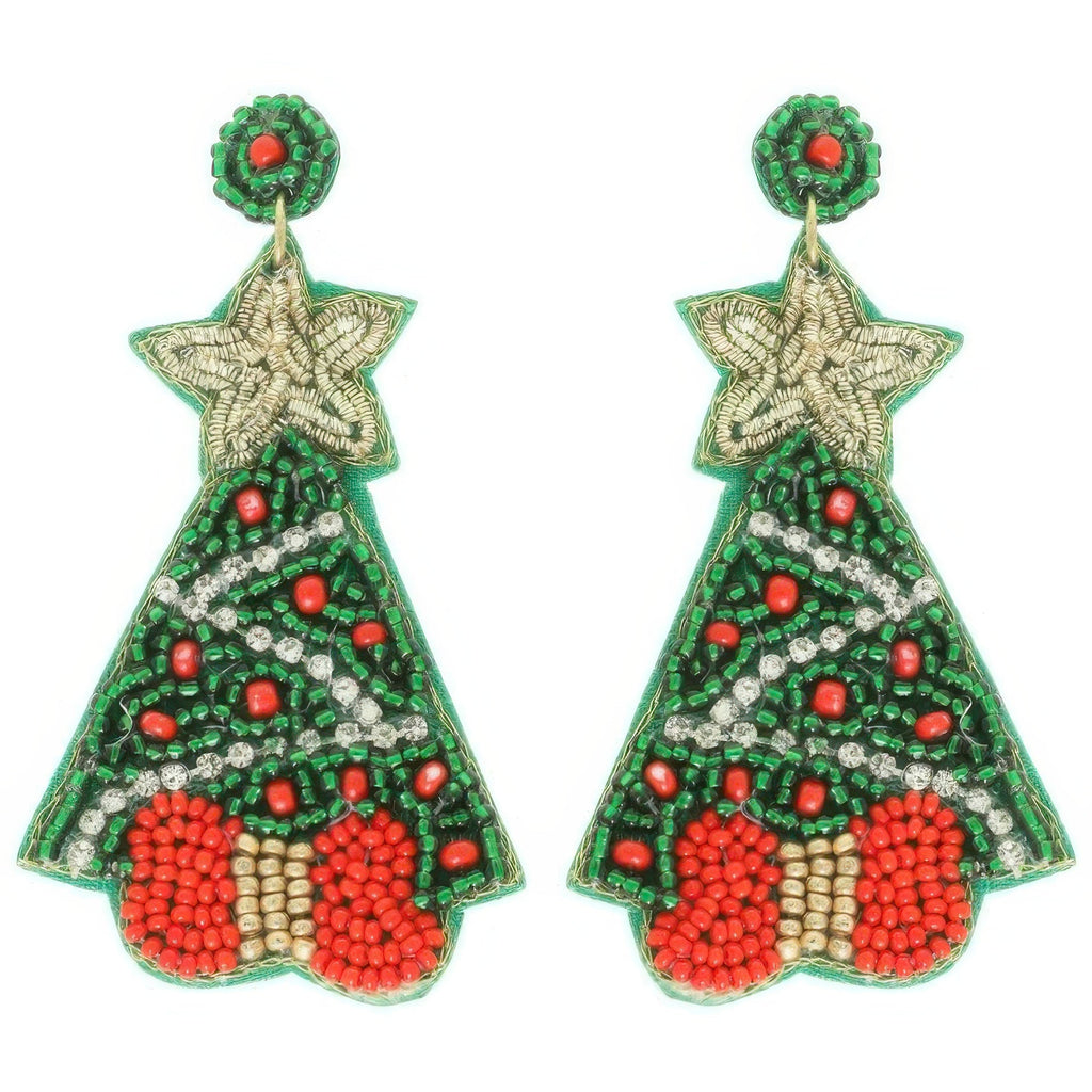 Christmas Tree Post Earrings - DressAffection