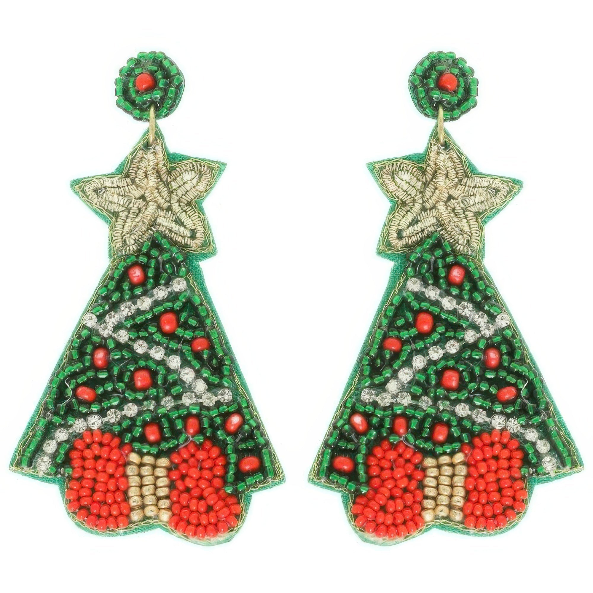 Christmas Tree Post Earrings - DressAffection