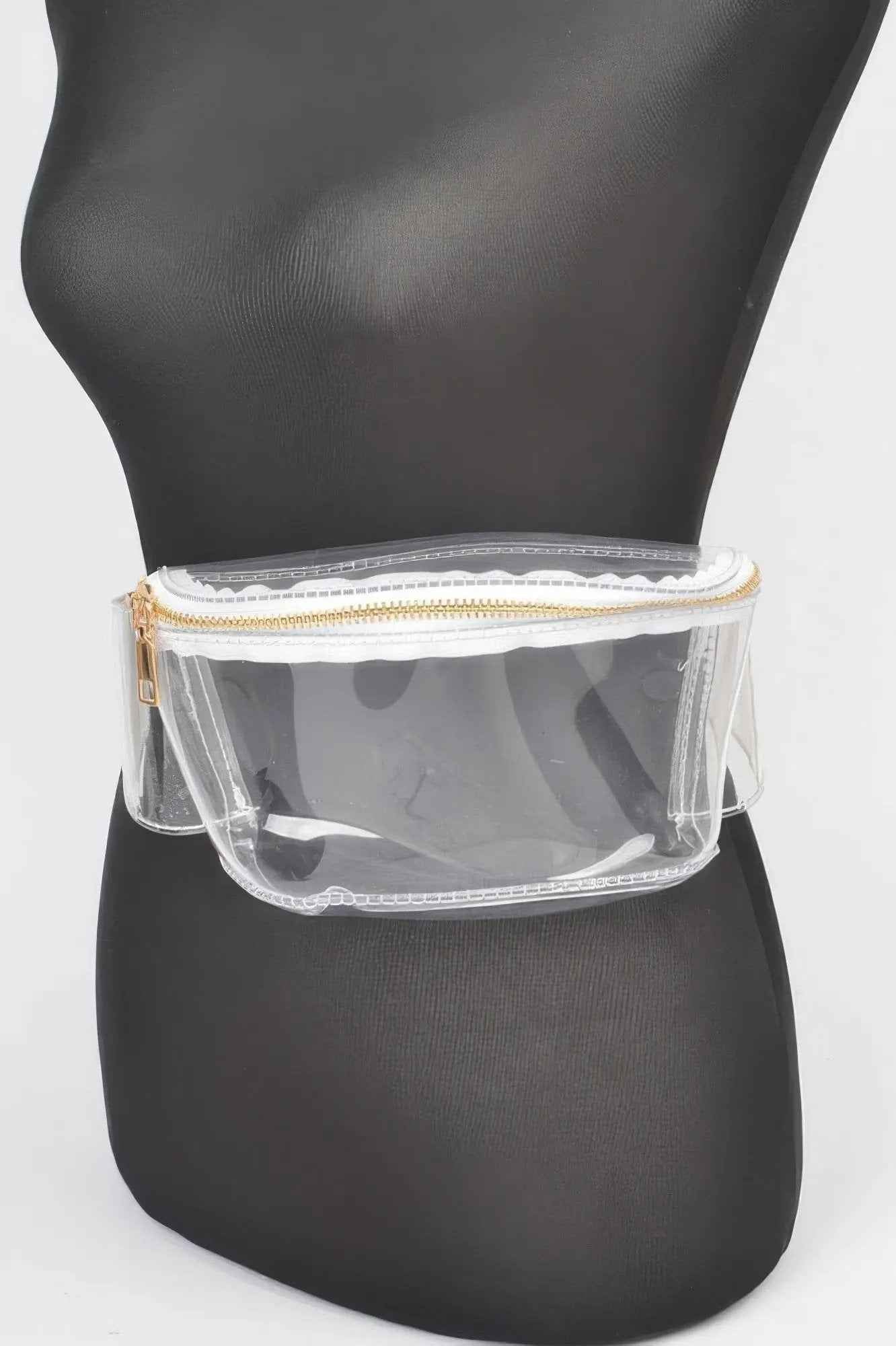 Clear Zip Front Fanny Pack