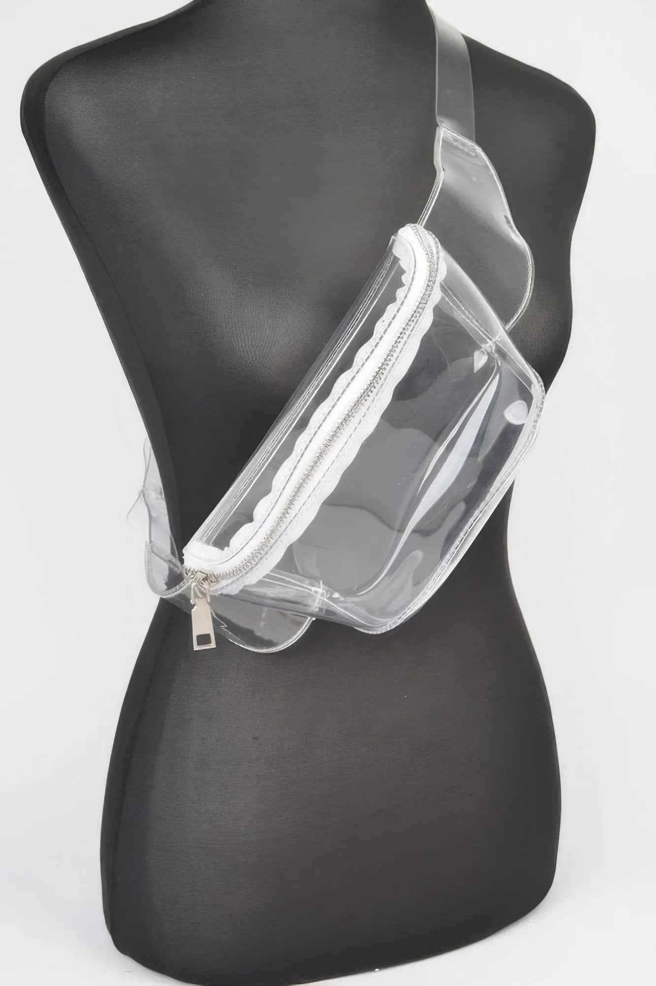 Clear Zip Front Fanny Pack