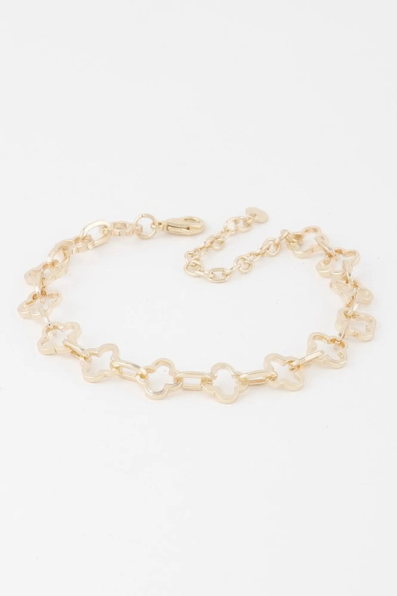 Clover Link Chain Bracelet - DressAffection
