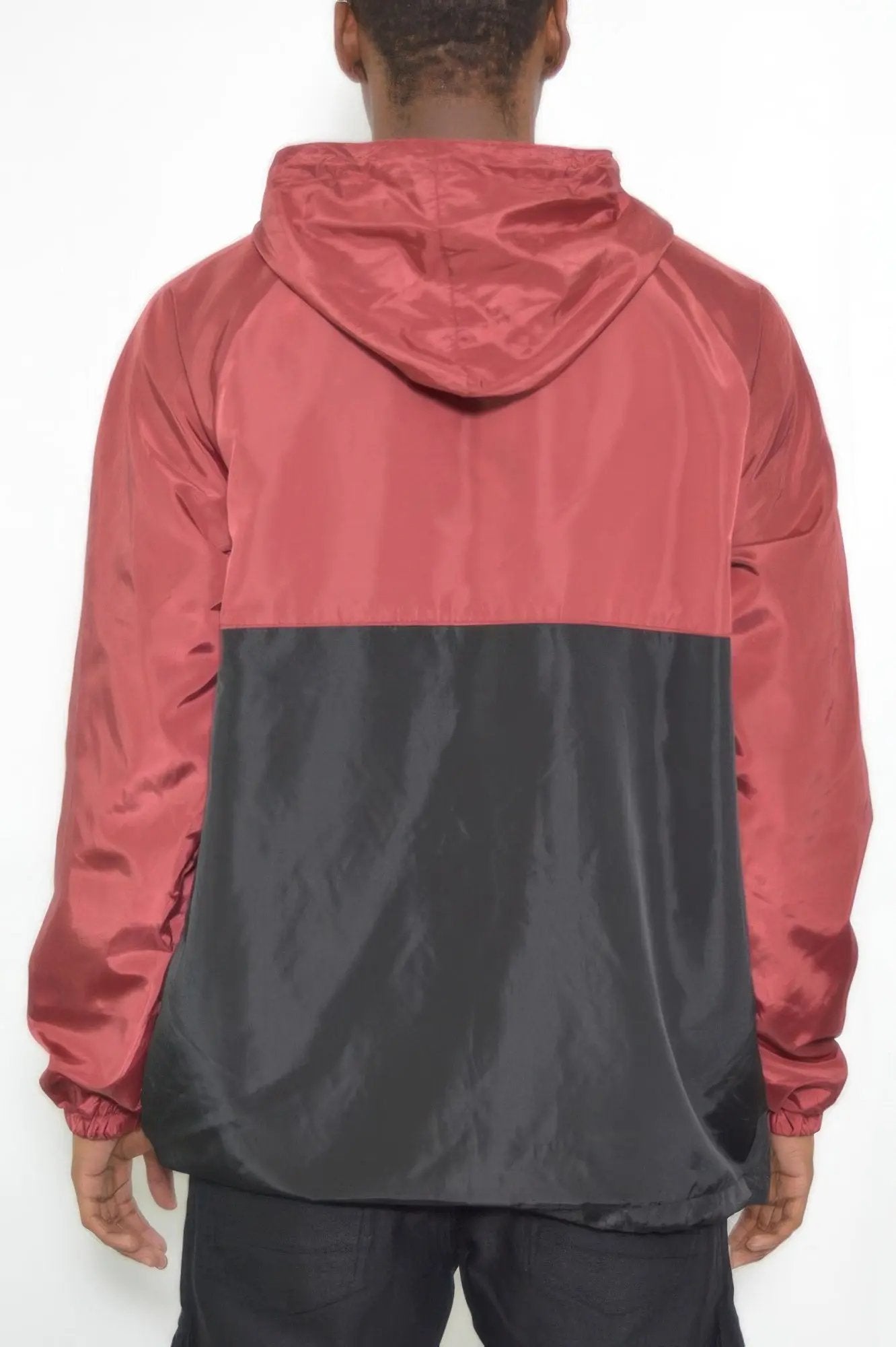 Color Block Anorak Jacket Pullover Windbreaker - DressAffection