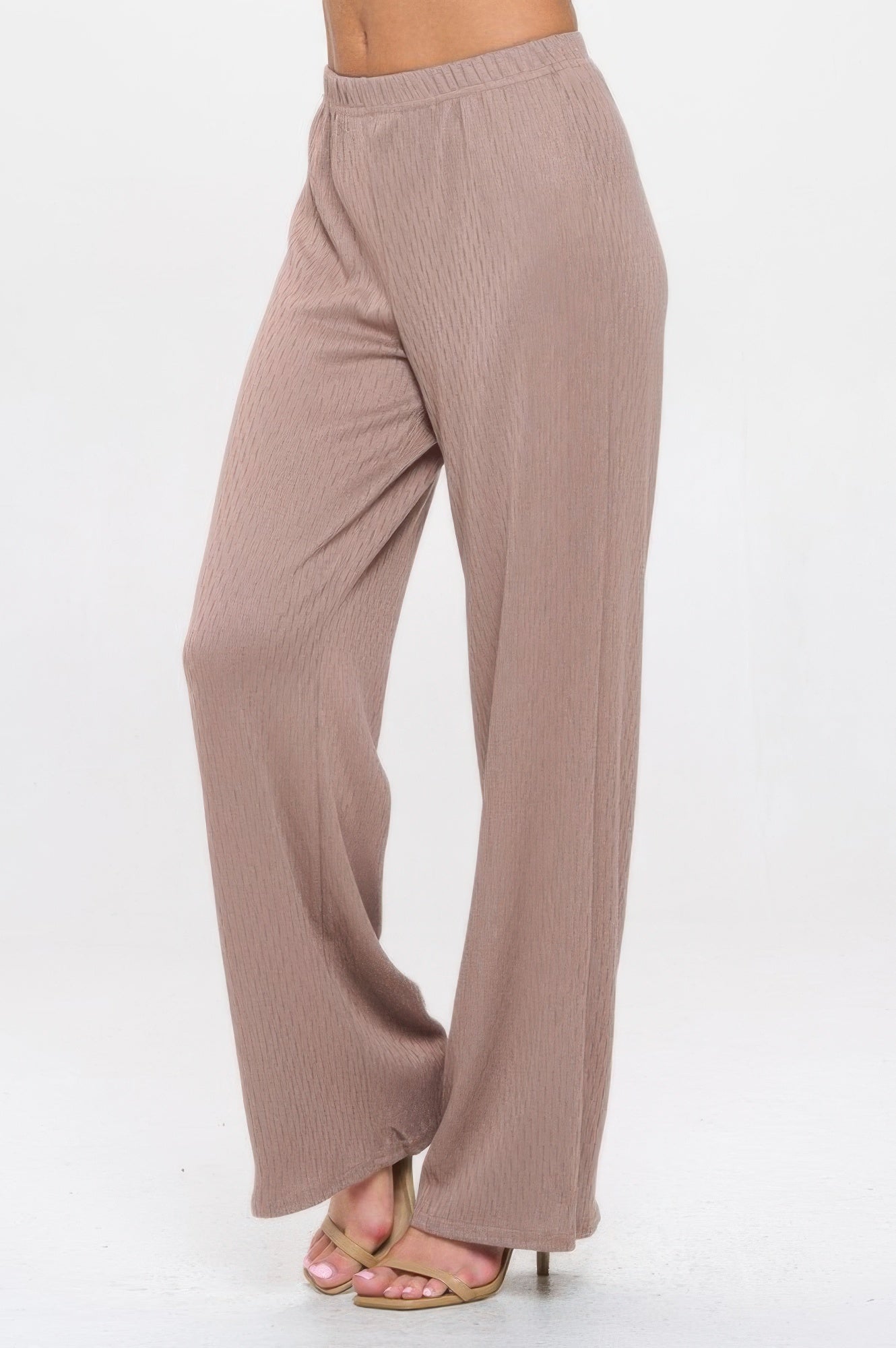 Cotton Acetate Flared Pants - DressAffection