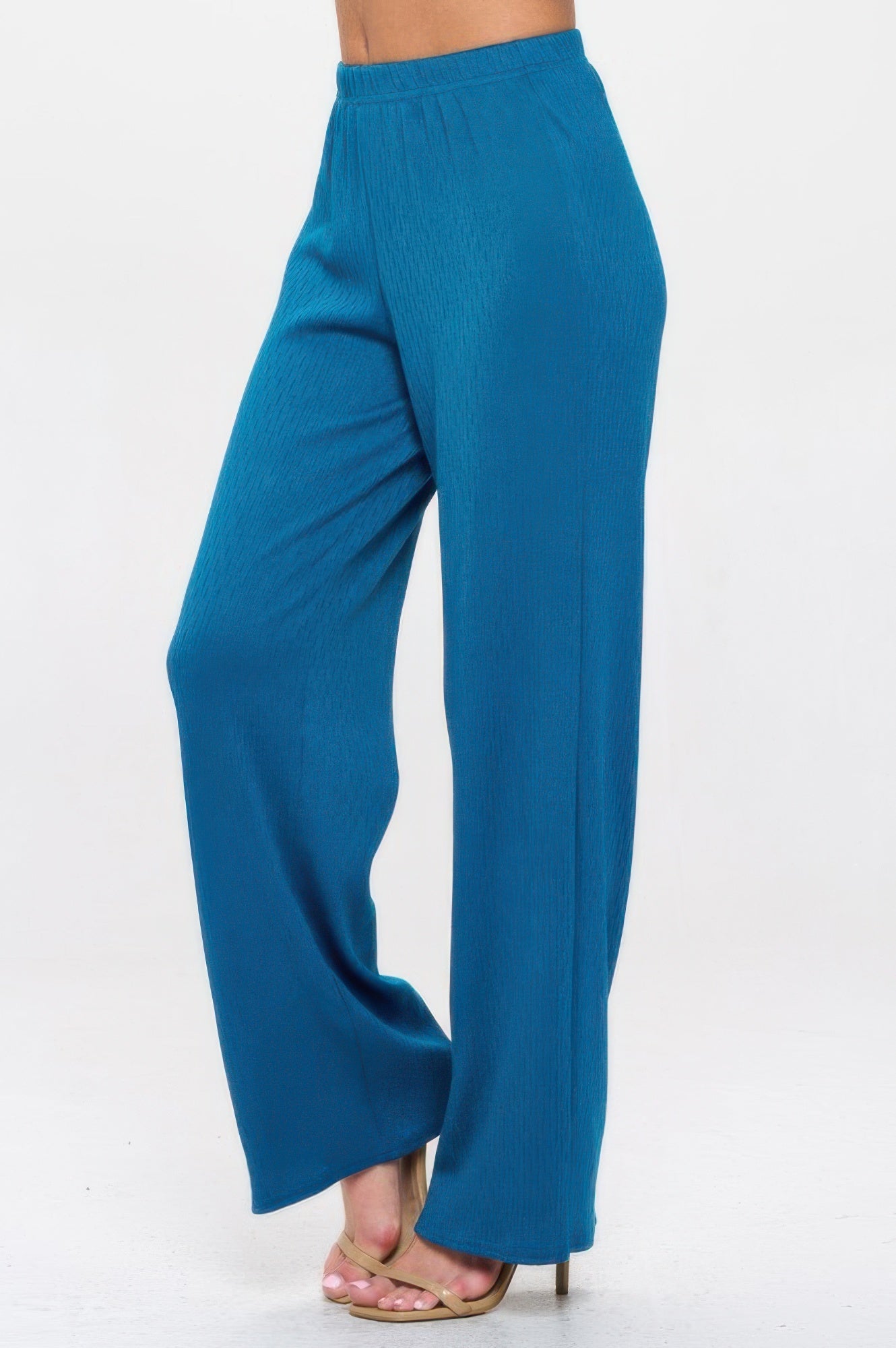 Cotton Acetate Flared Pants - DressAffection