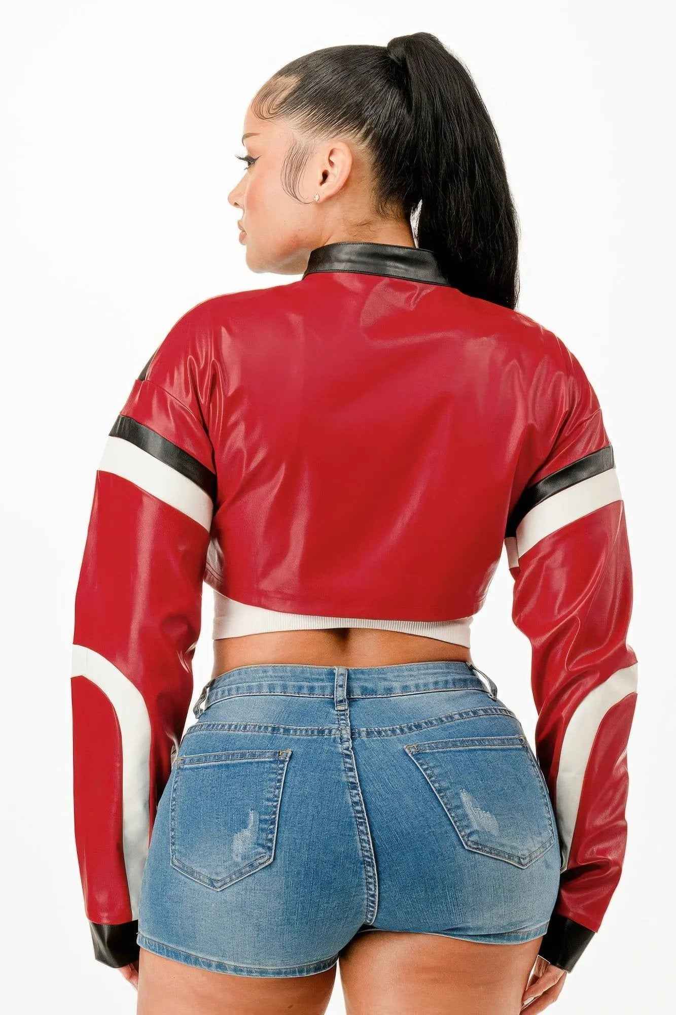 Cropped Moto Jacket