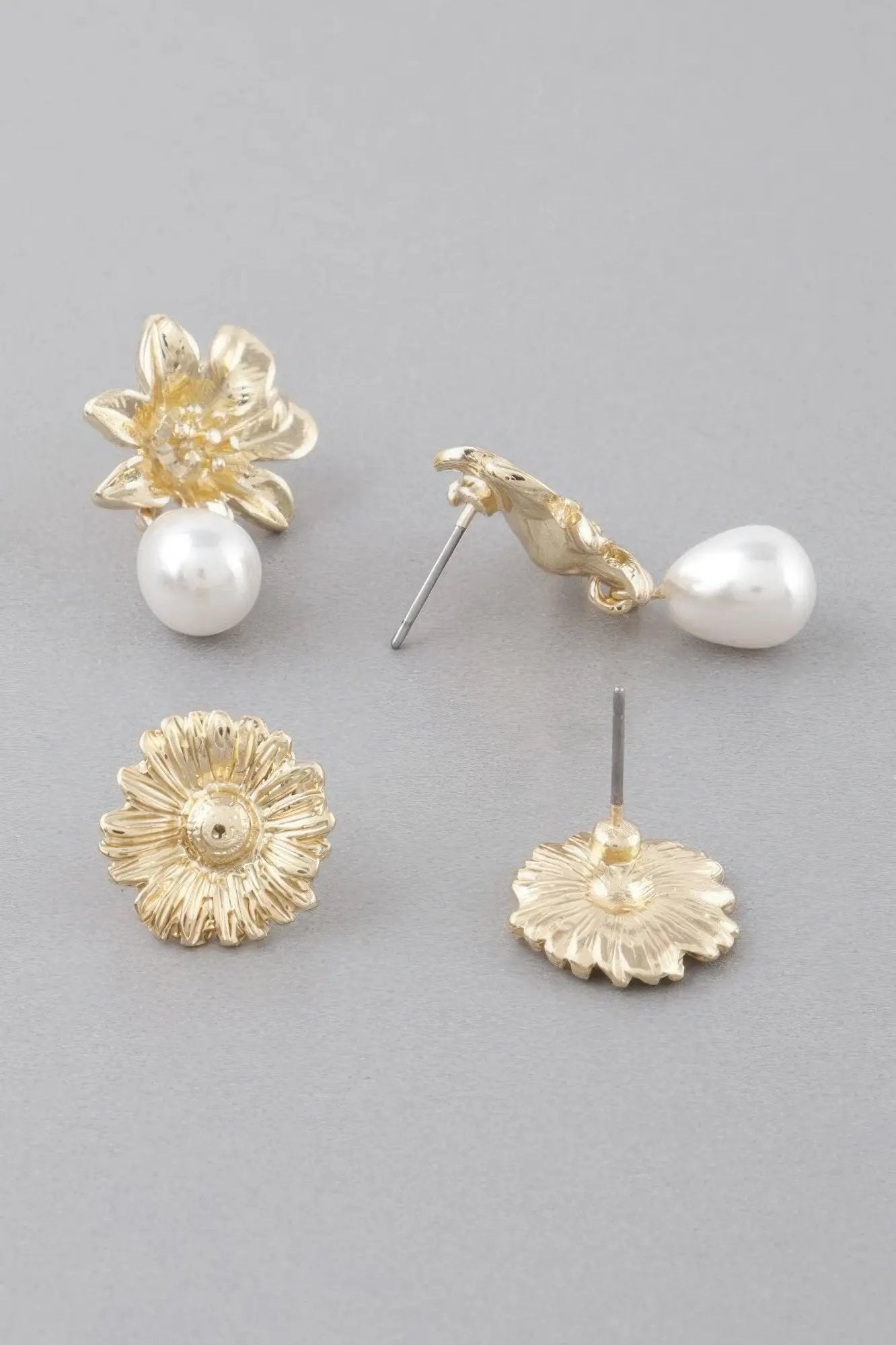Daisy Pearl Stud Earrings - DressAffection