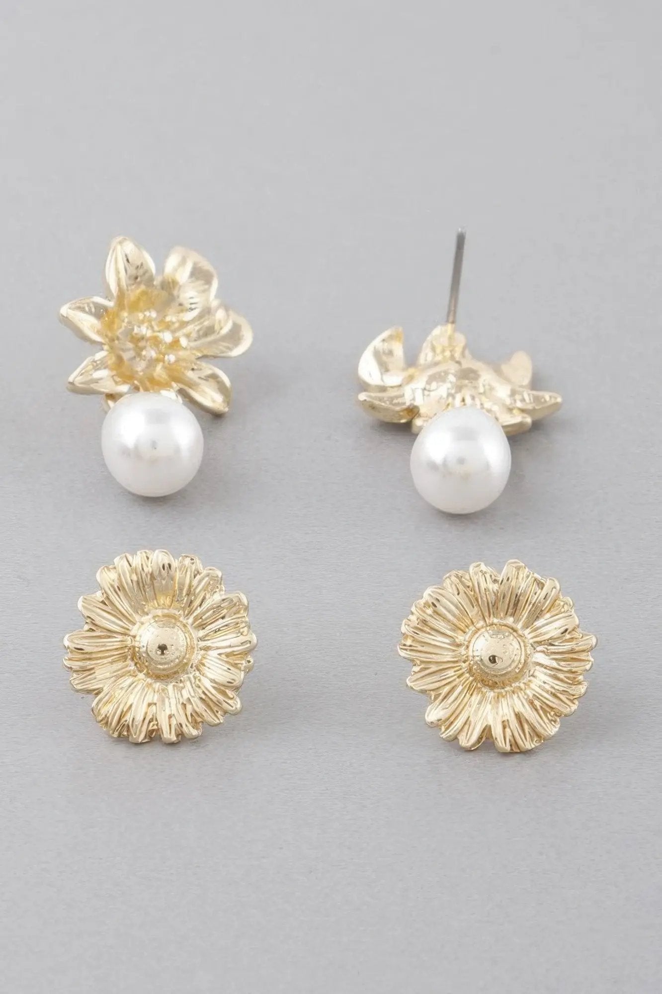 Daisy Pearl Stud Earrings - DressAffection