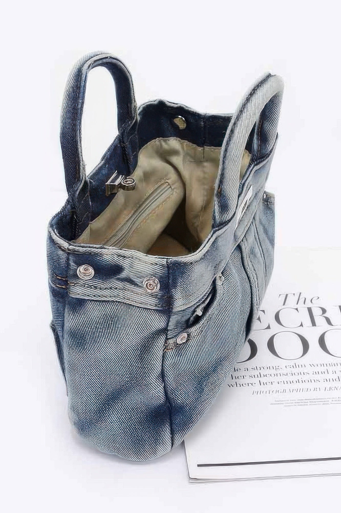 Denim Crossbody Bag - DressAffection