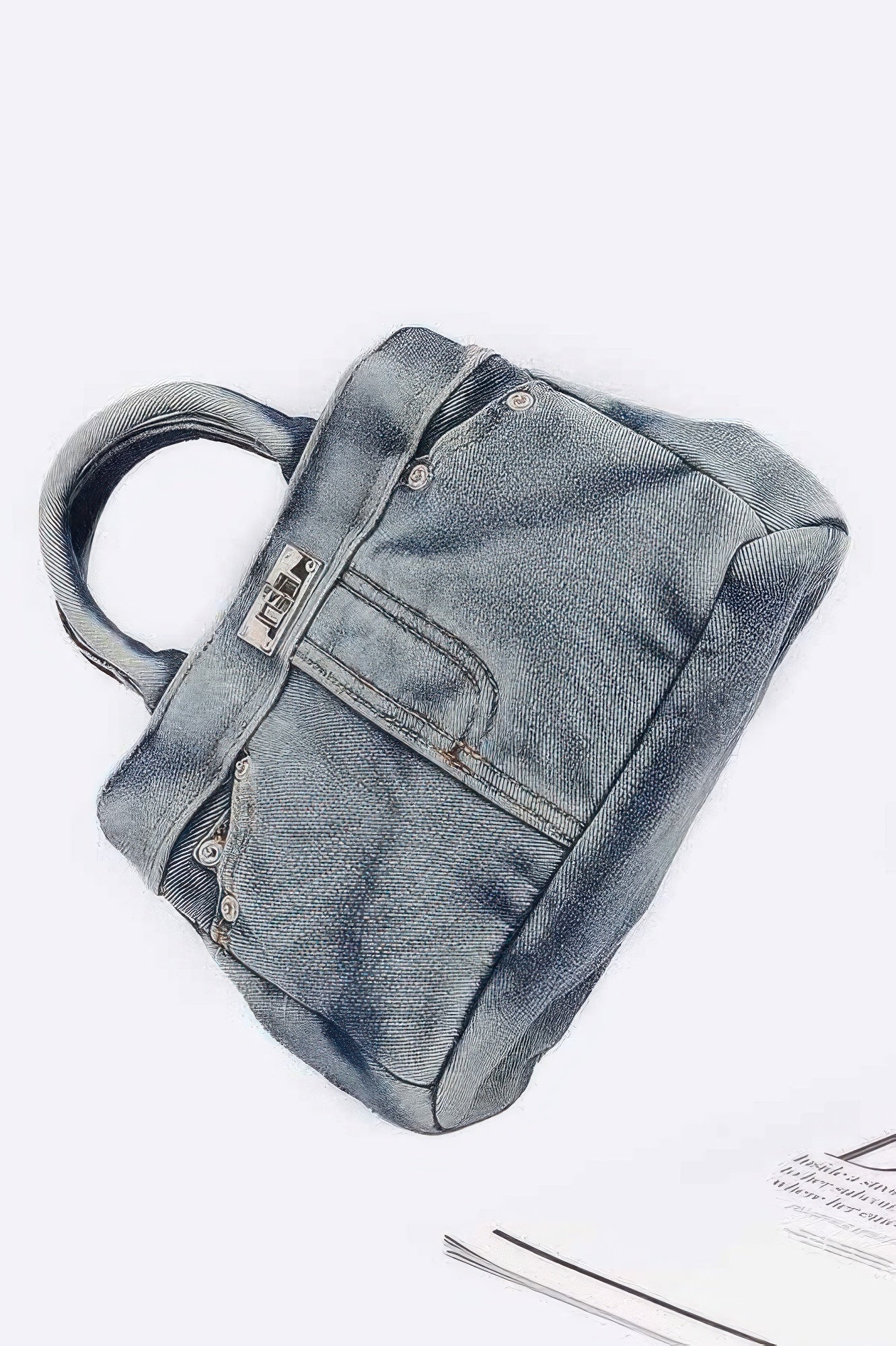 Denim Crossbody Bag - DressAffection