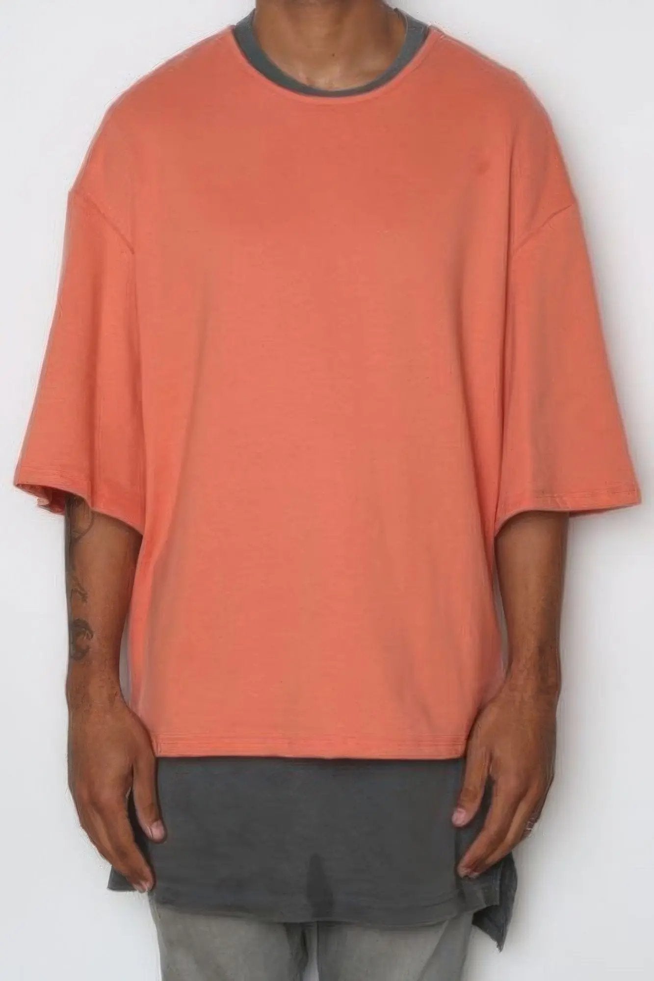 Drop Drop Shoulder Box Tee - DressAffection