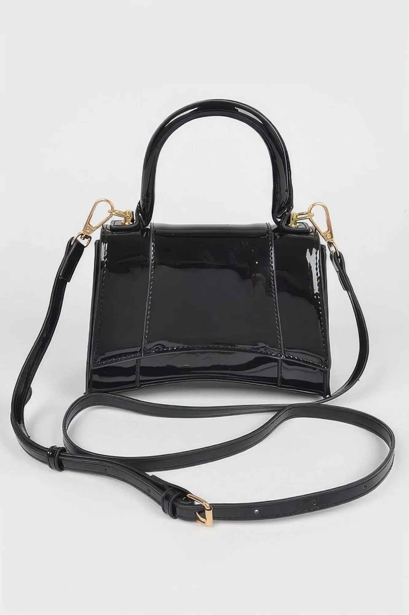 Enamel Top Handle Bag