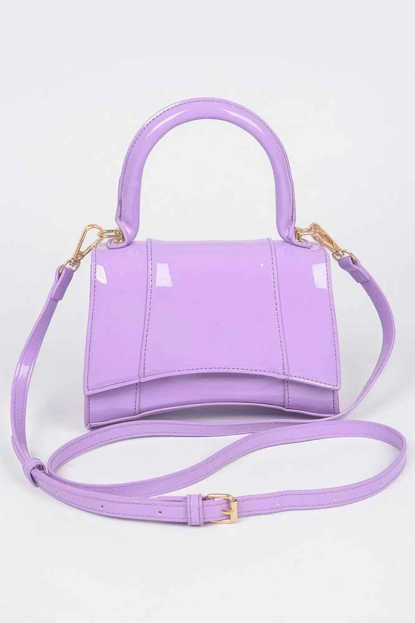 Enamel Top Handle Bag