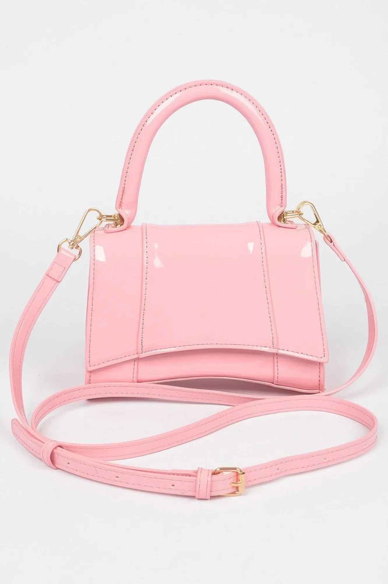 Enamel Top Handle Bag