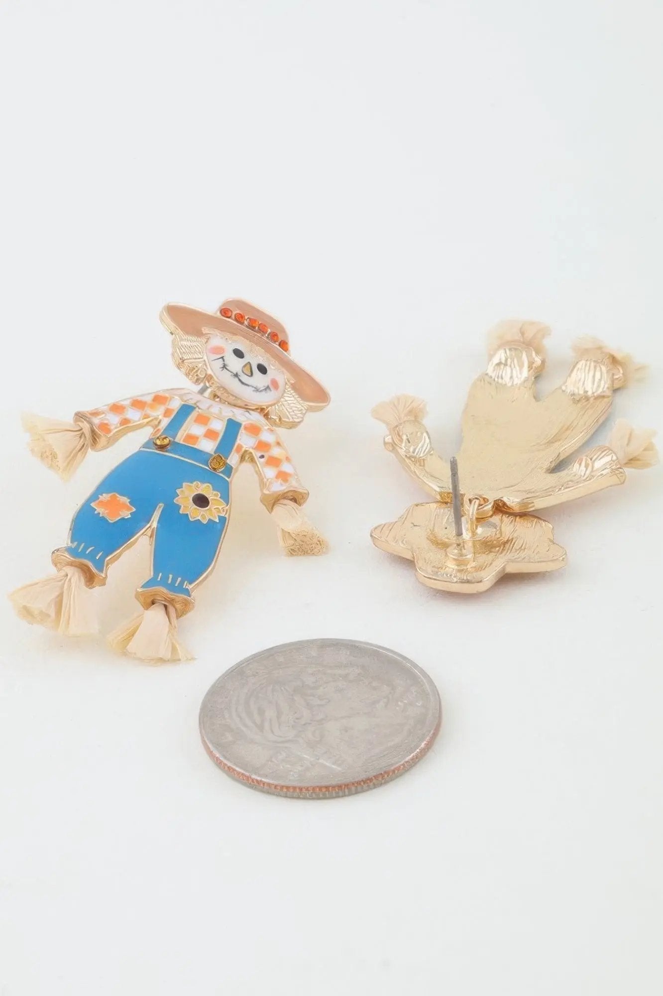 Fall Scarecrow Stud Earrings - DressAffection