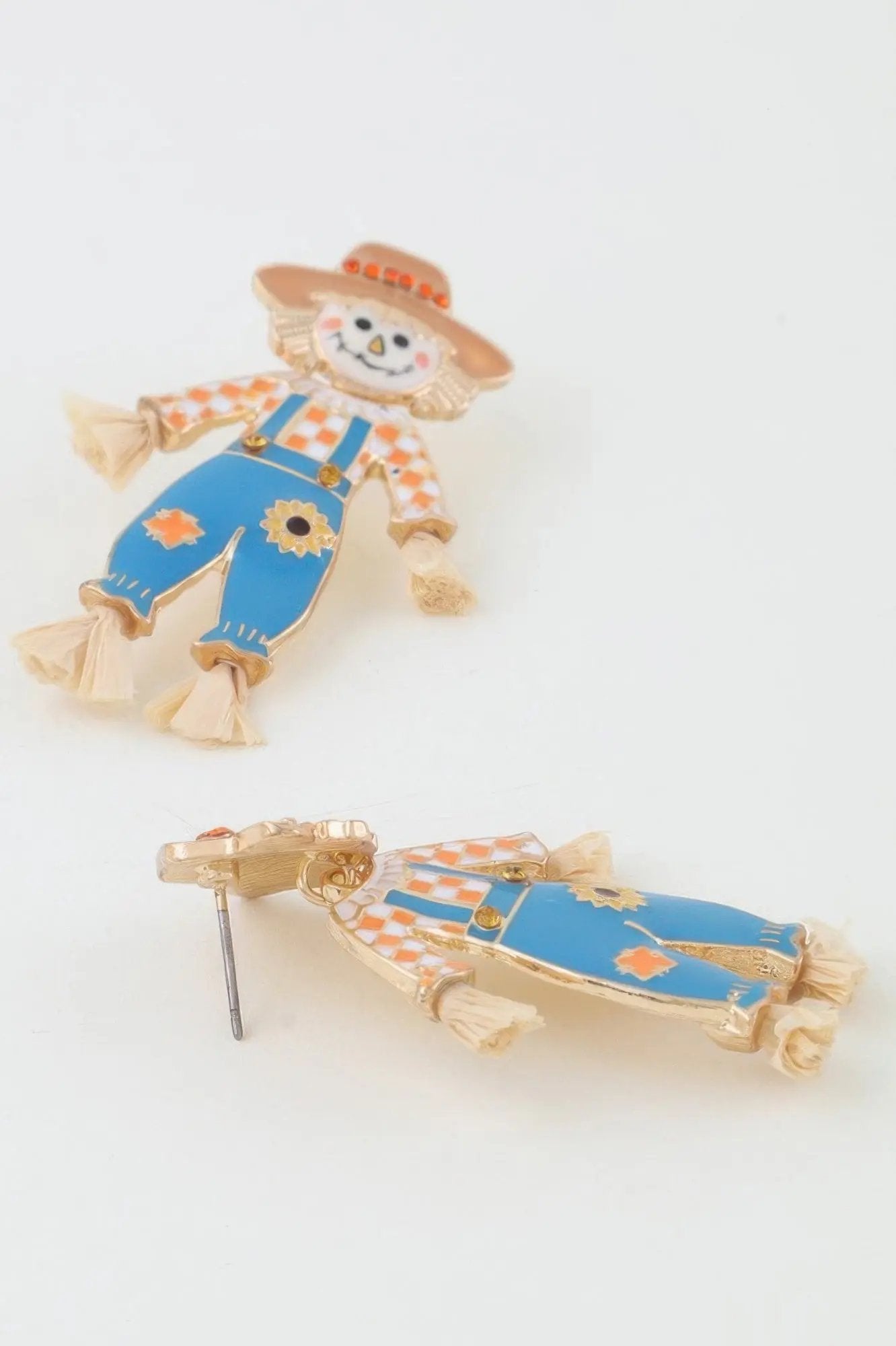 Fall Scarecrow Stud Earrings - DressAffection