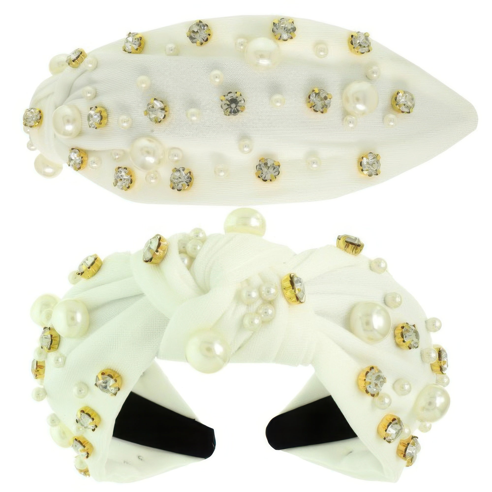 Faux Felt Corduroy Top Knotted Headband - DressAffection