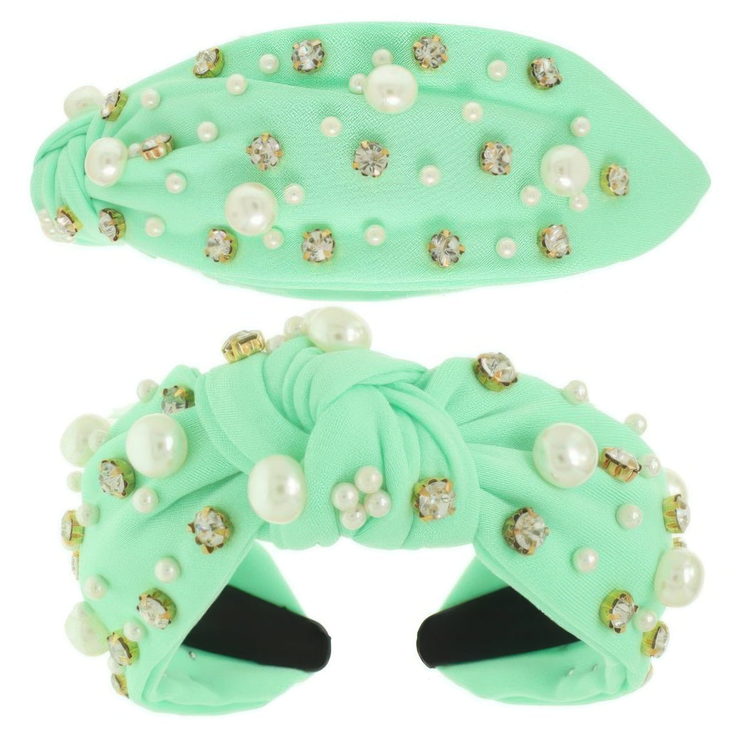 Faux Felt Corduroy Top Knotted Headband - DressAffection