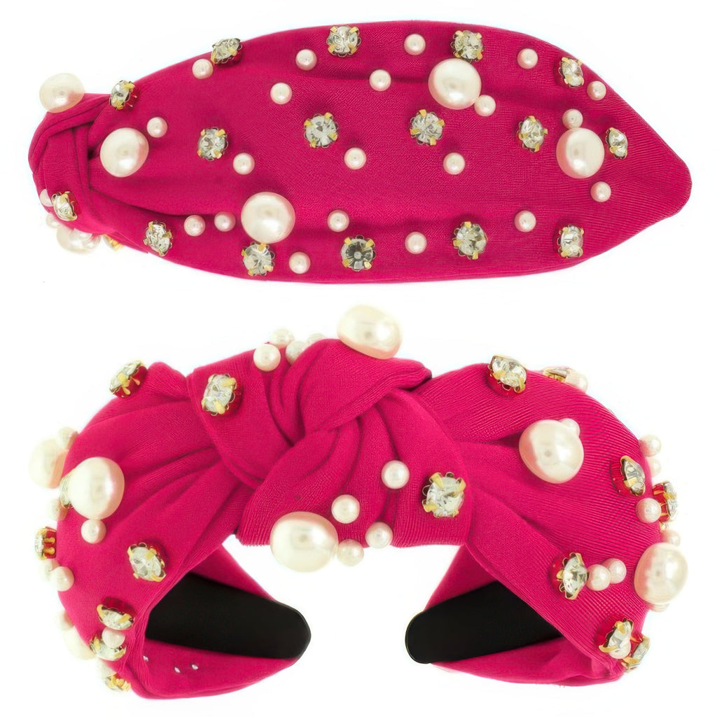 Faux Felt Corduroy Top Knotted Headband - DressAffection