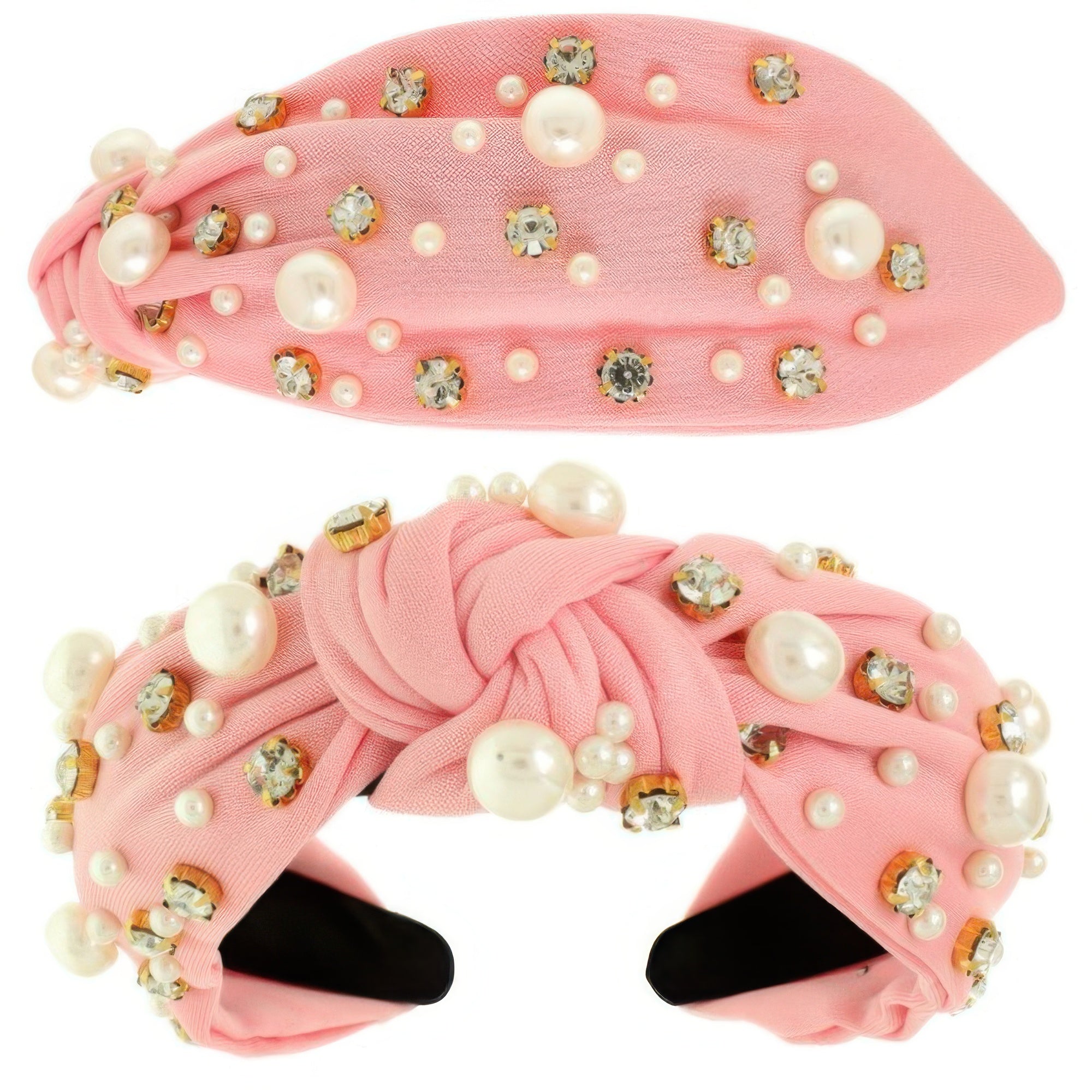 Faux Felt Corduroy Top Knotted Headband - DressAffection