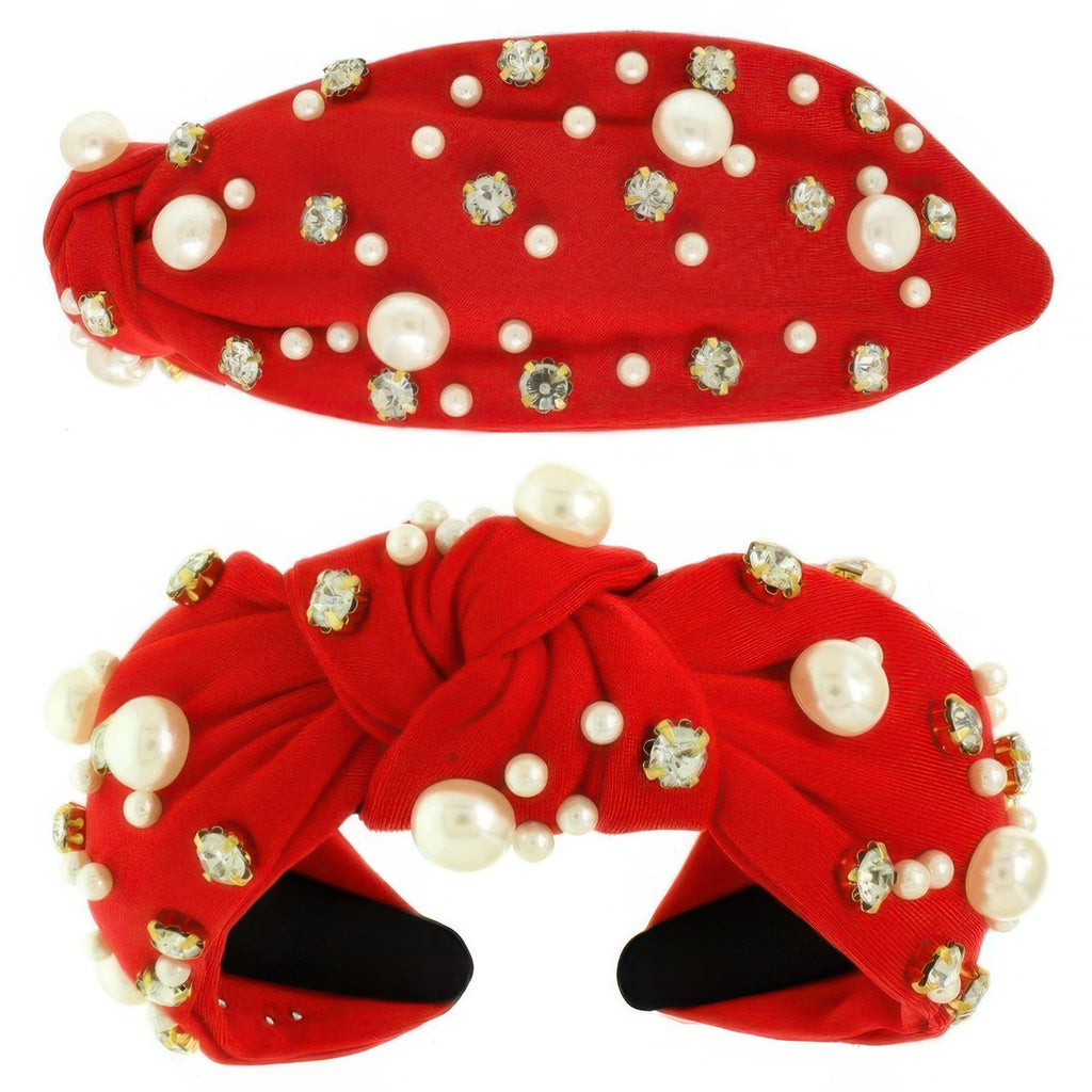 Faux Felt Corduroy Top Knotted Headband - DressAffection