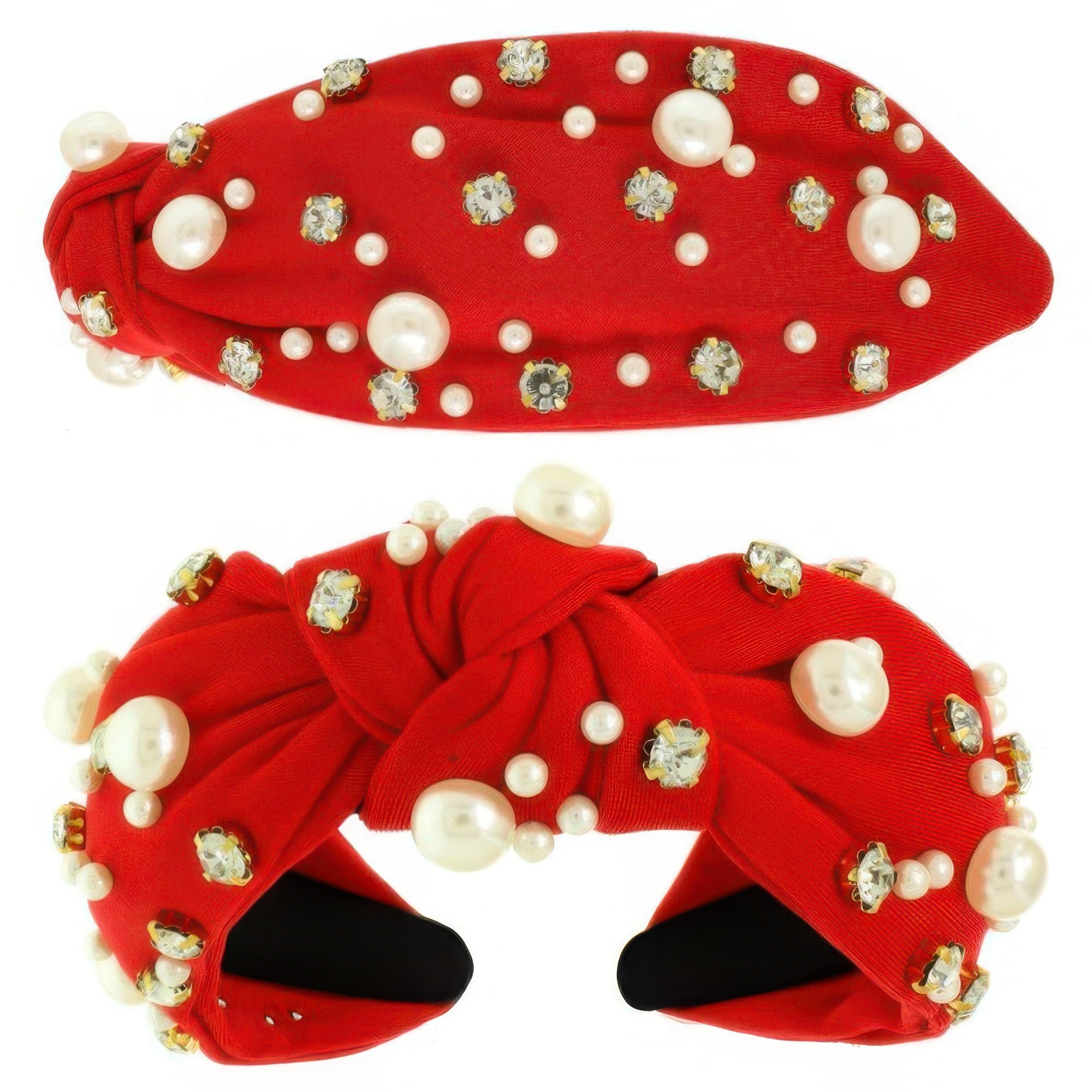 Faux Felt Corduroy Top Knotted Headband - DressAffection