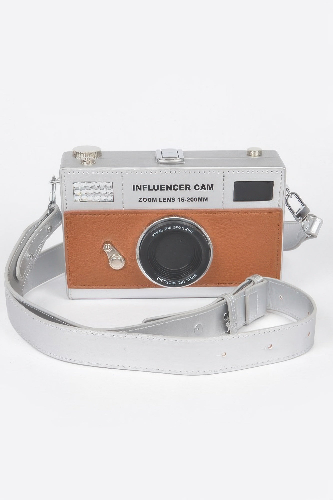 Faux Leather Camera Bag - DressAffection