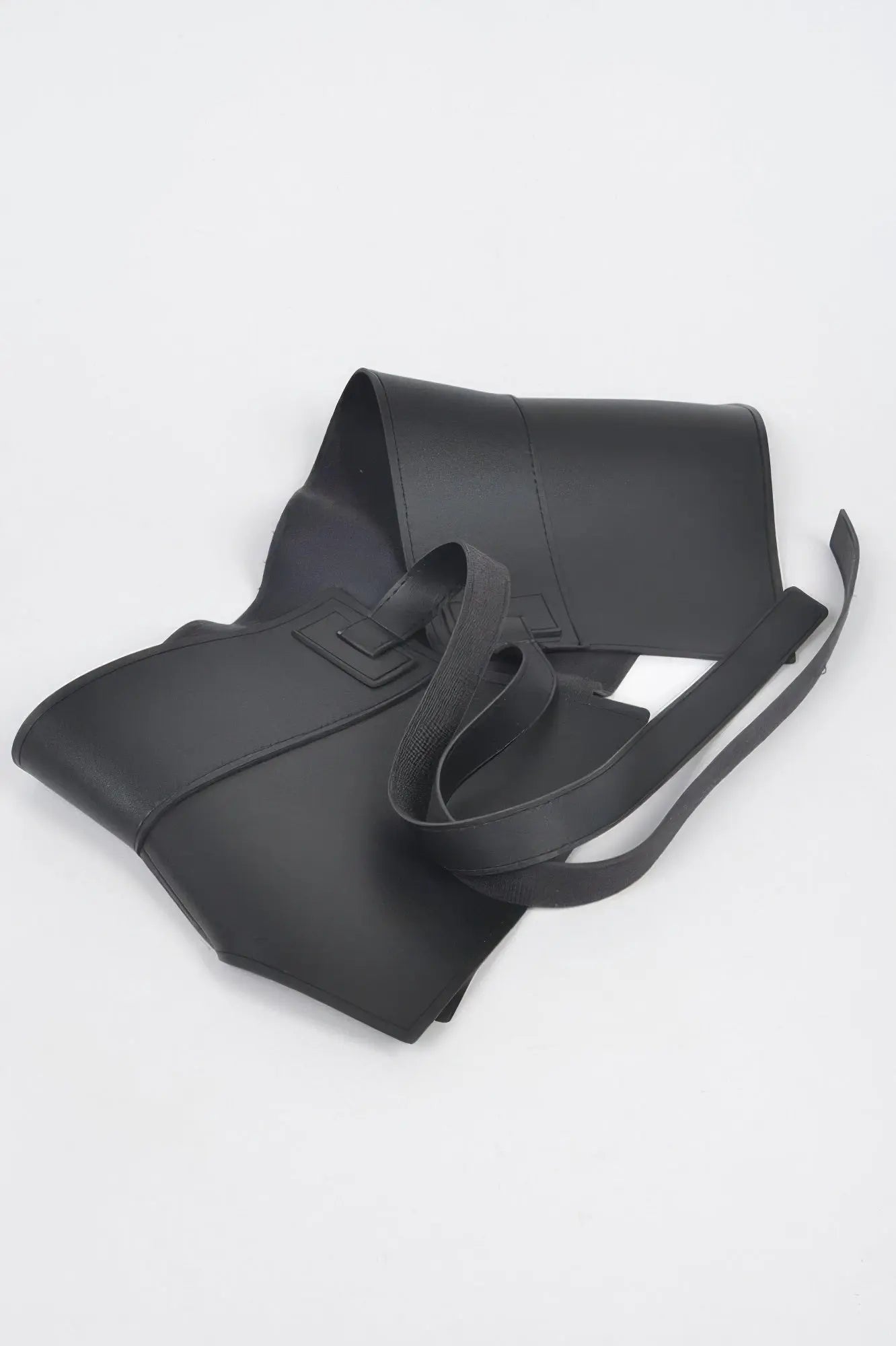 Faux Leather Skirt Belt - DressAffection