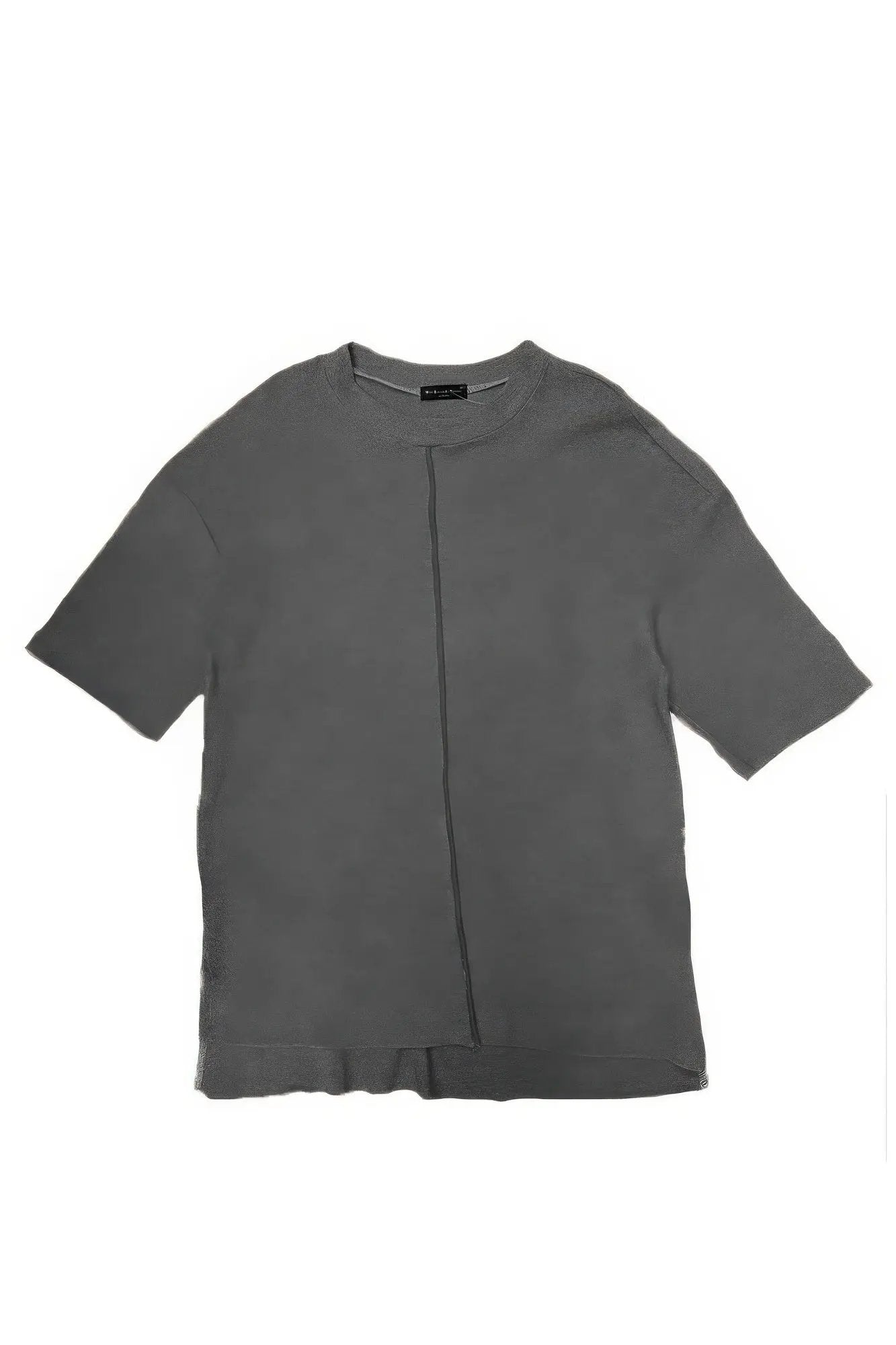 French Terry Raw Cut Tshirt - DressAffection