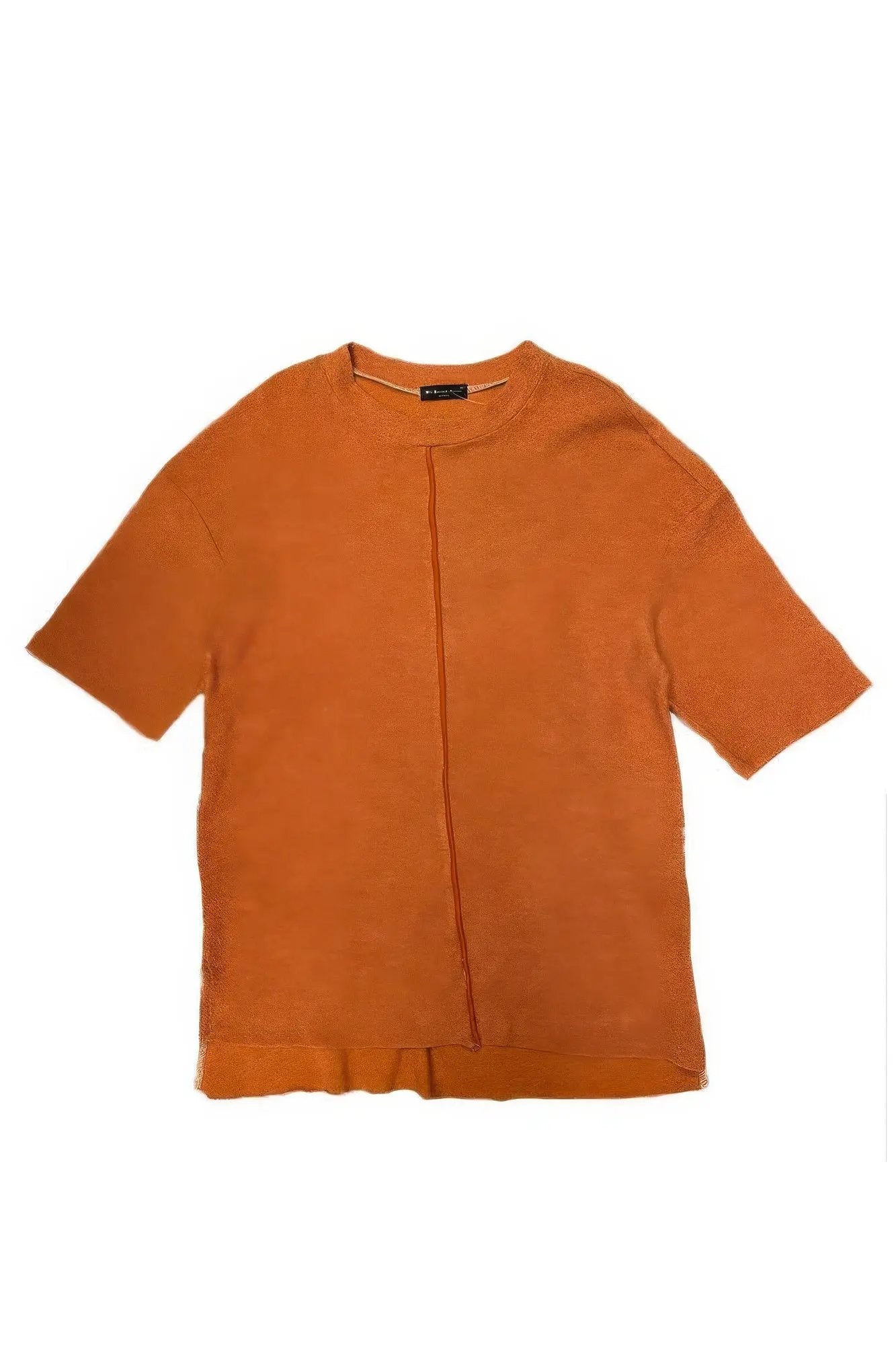 French Terry Raw Cut Tshirt - DressAffection