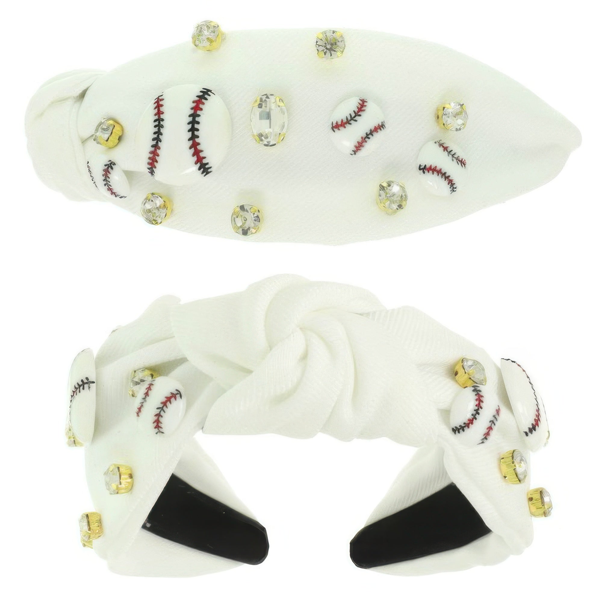 Game Day Baseball Theme Top Knotted Headband - DressAffection