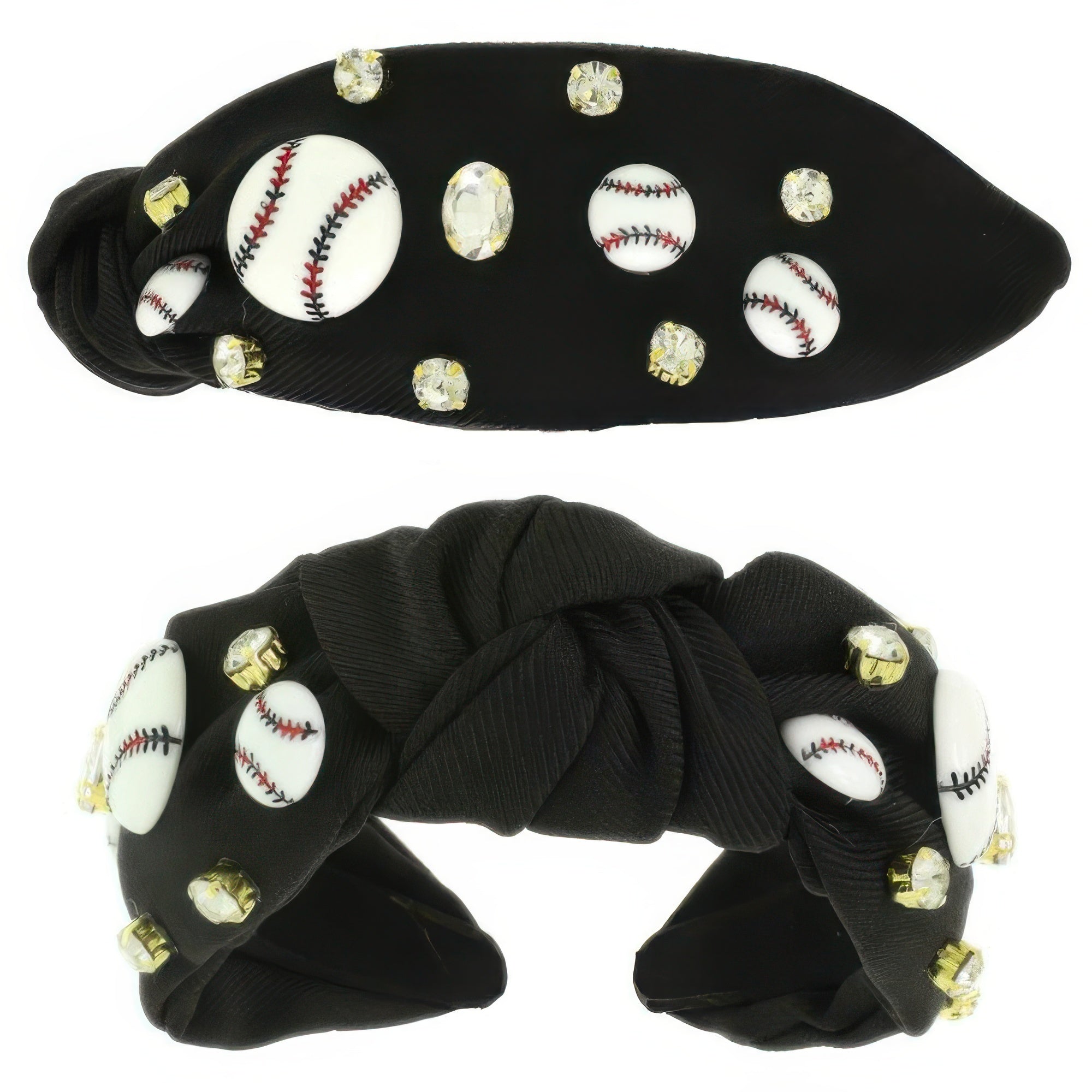 Game Day Baseball Theme Top Knotted Headband - DressAffection
