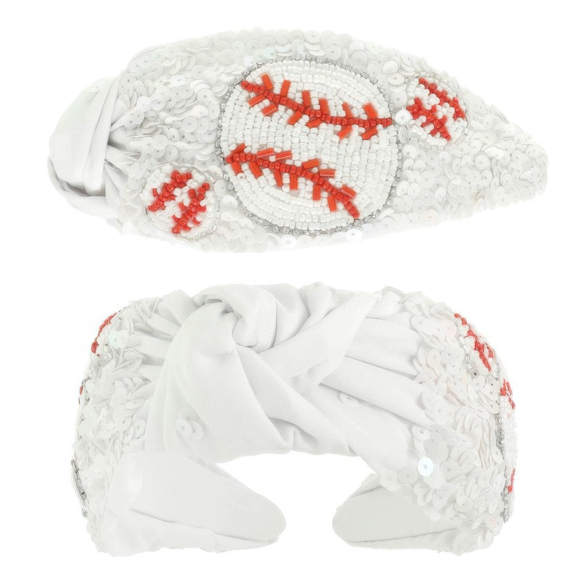 Game Day Baseball Top Knotted Headband - DressAffection
