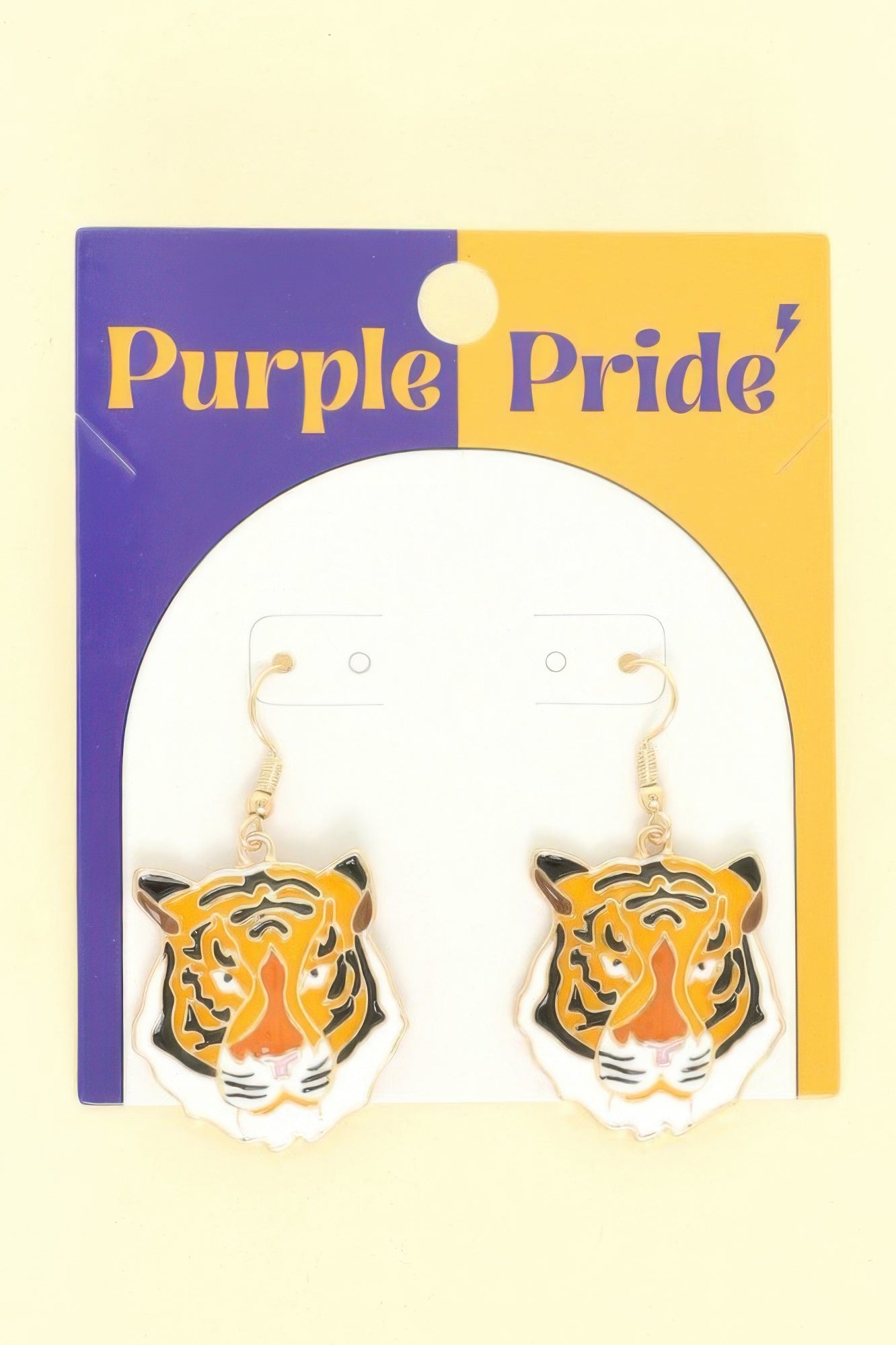 Game Day Tiger Dangle Earrings - DressAffection