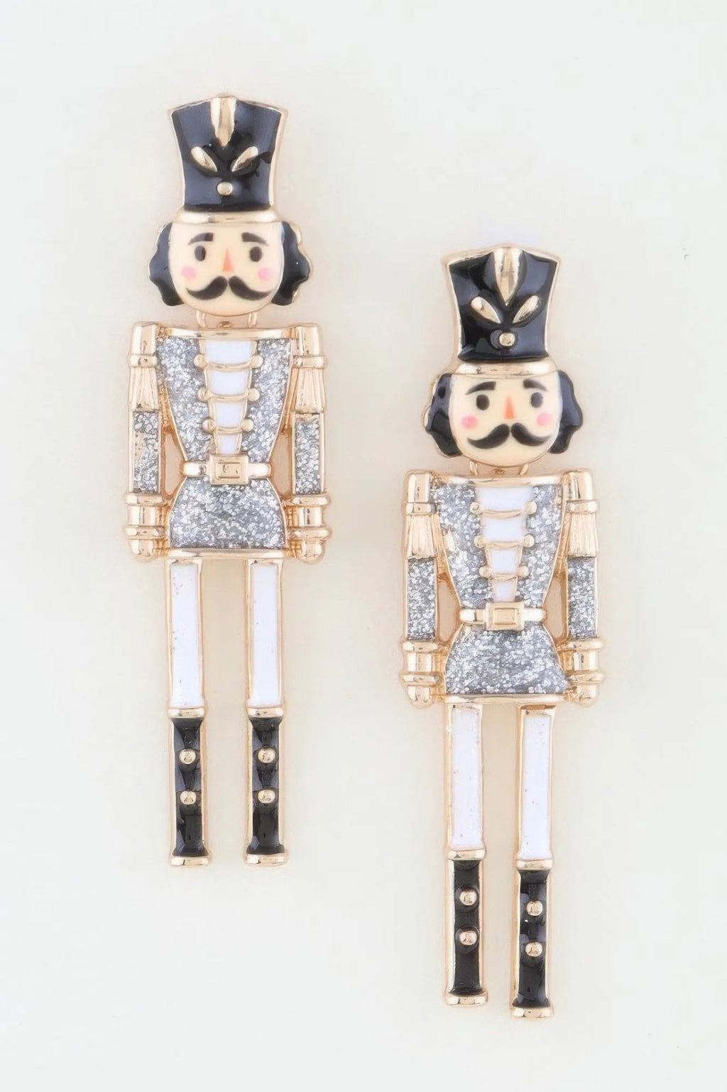 Glitter Nutcracker Drop Earrings - DressAffection