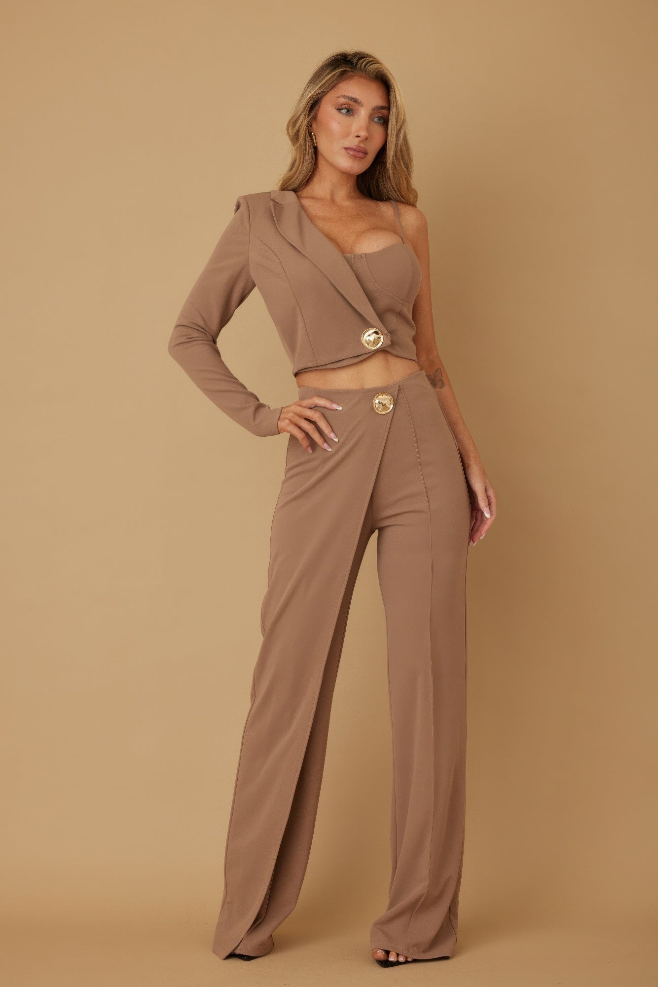 Half Sleeve Two Piece Sets - DressAffection