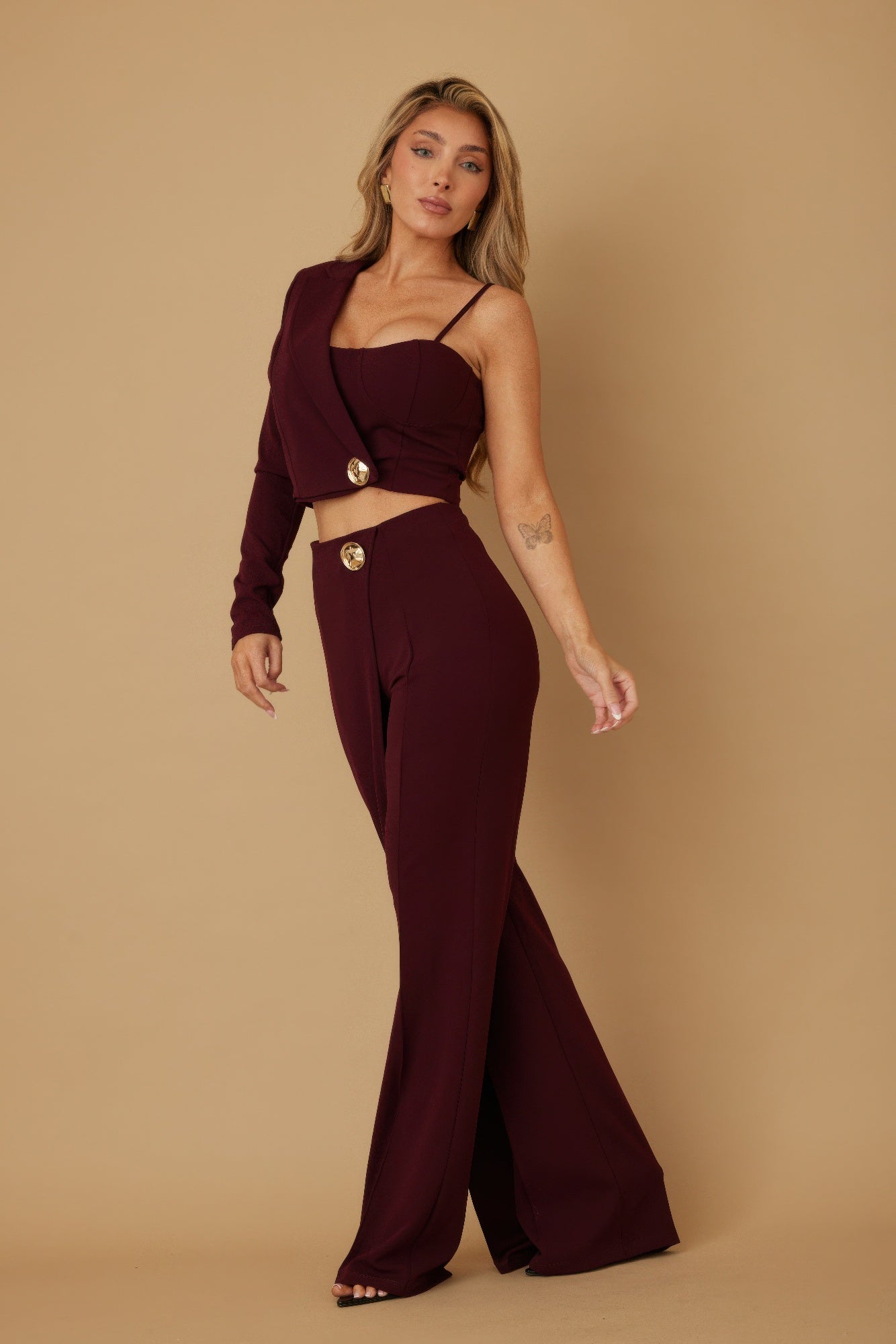 Half Sleeve Two Piece Sets - DressAffection