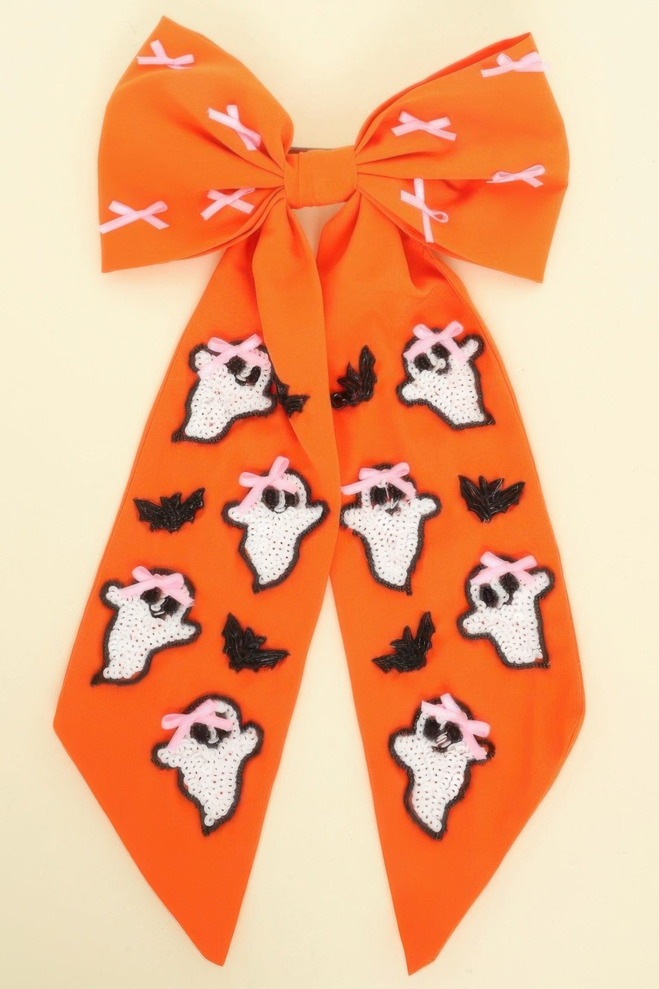 Halloween Theme Ghost Bow Barrette Hair Clip - DressAffection