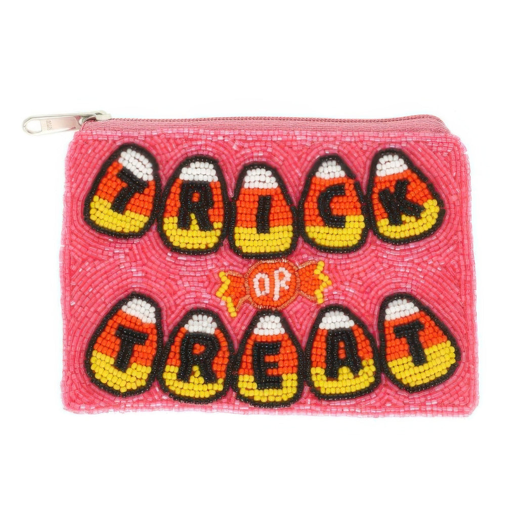 Halloween Trick Or Treat Beaded Coin Bag - DressAffection