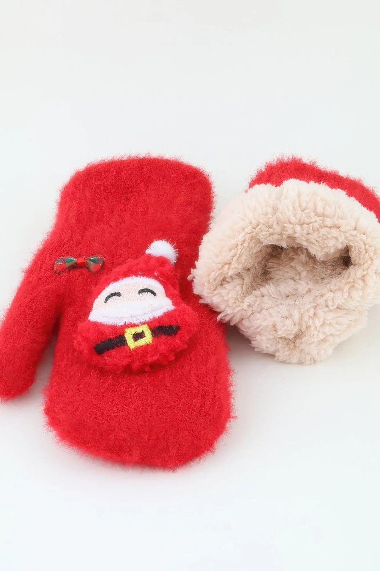 Happy Santa Mitten Gloves - DressAffection