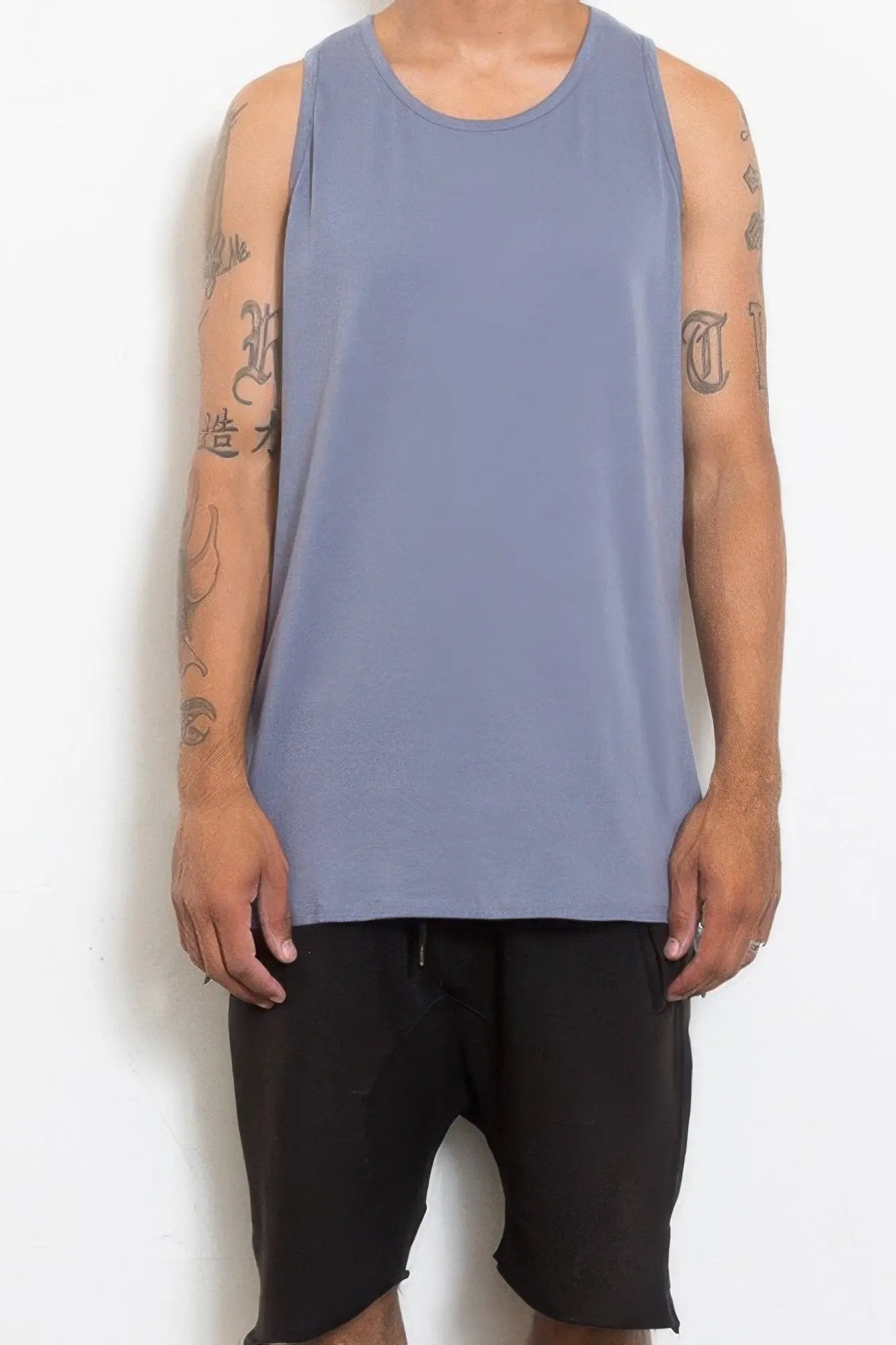 Hi Lo Plain Tank Top - DressAffection