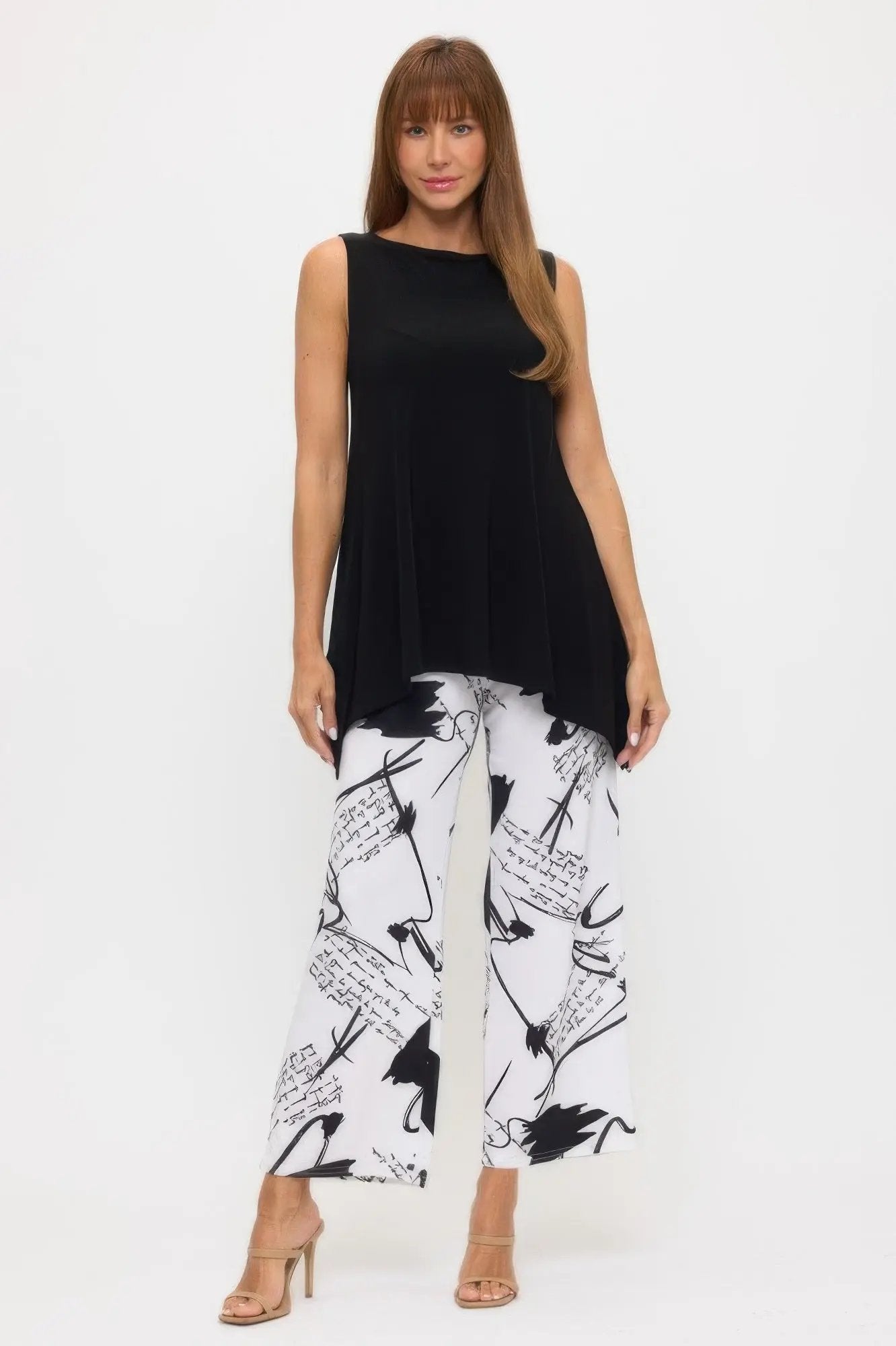 Hit Boat Neck Shark Bite Tank Tunic - DressAffection