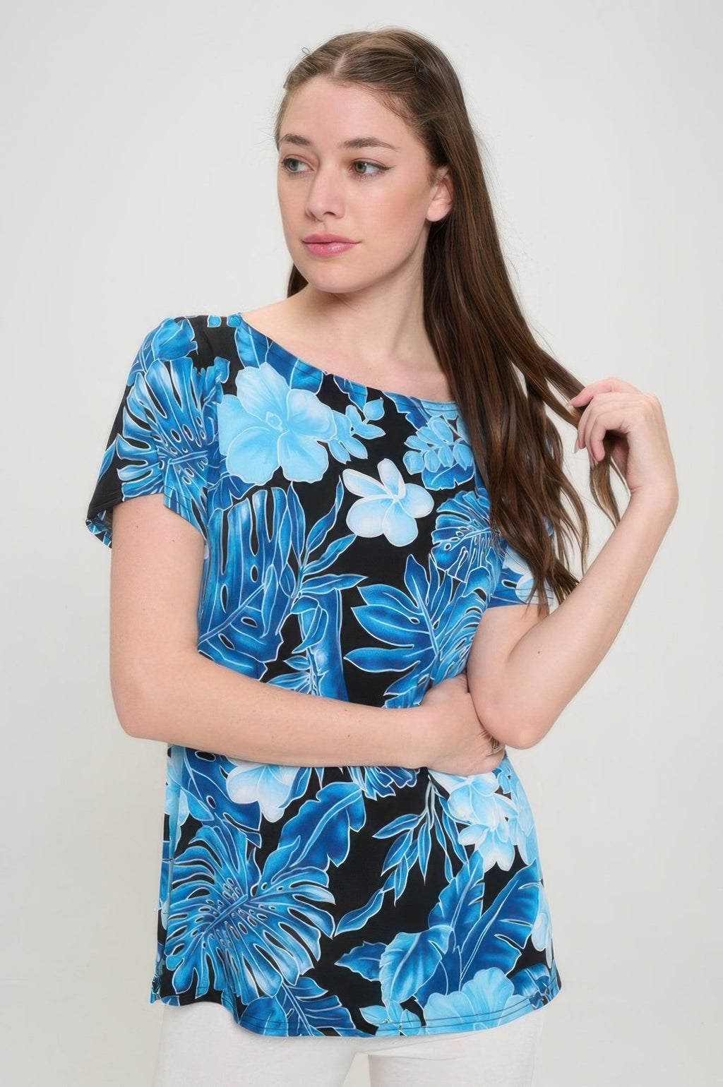 Hit Boat Nk Short Sl Top - DressAffection