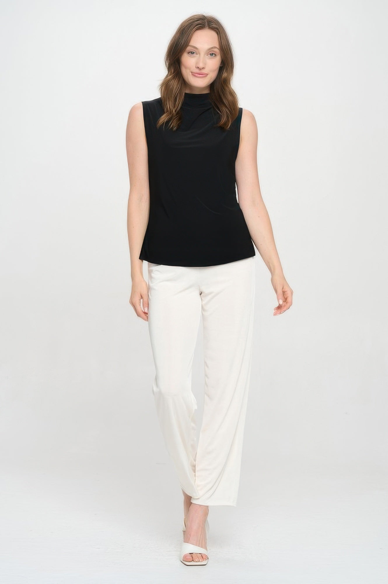 Hit Funnel Neck Top - DressAffection