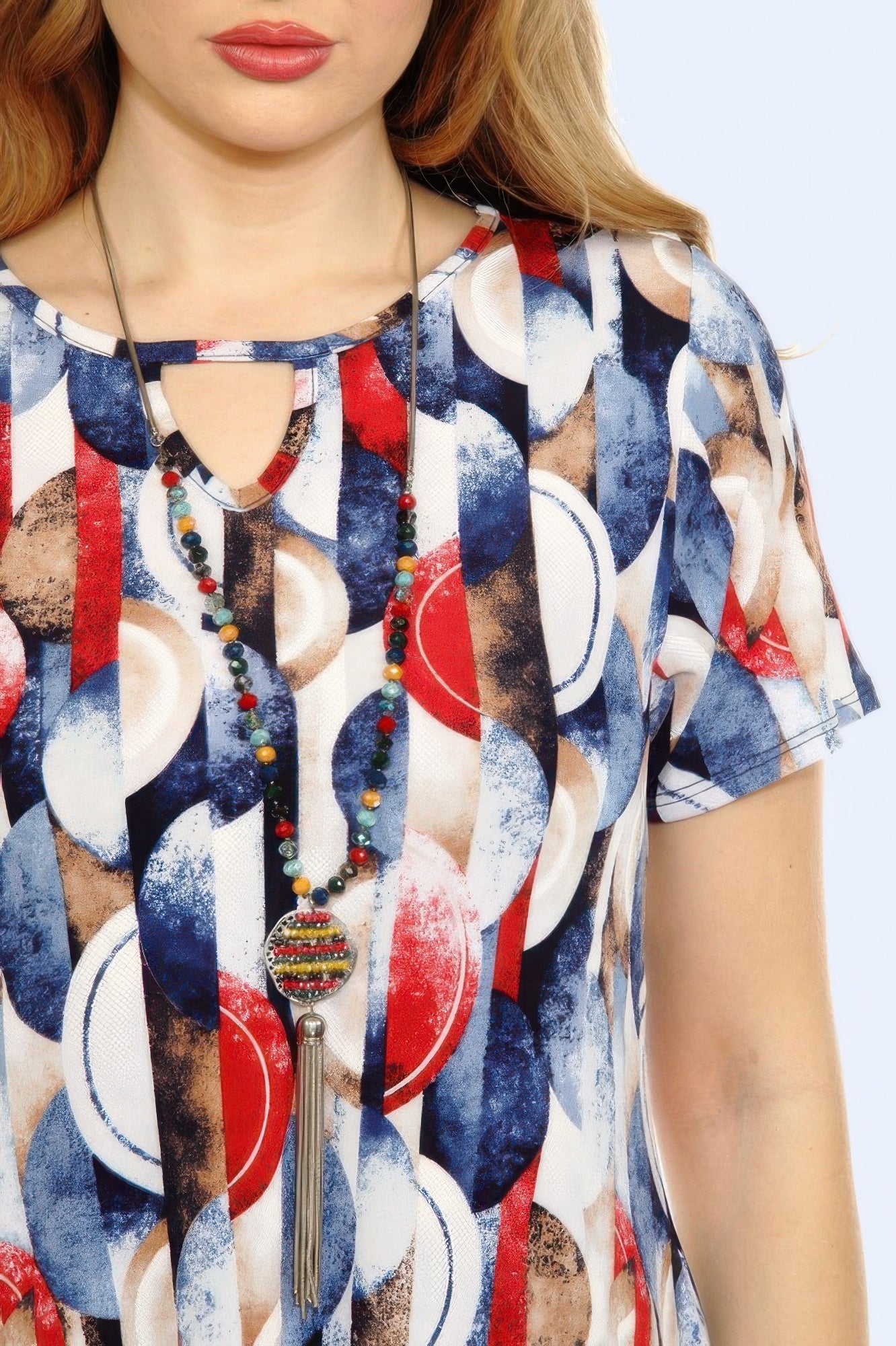 Hit Key Hole Sharkbite Hem Top - DressAffection